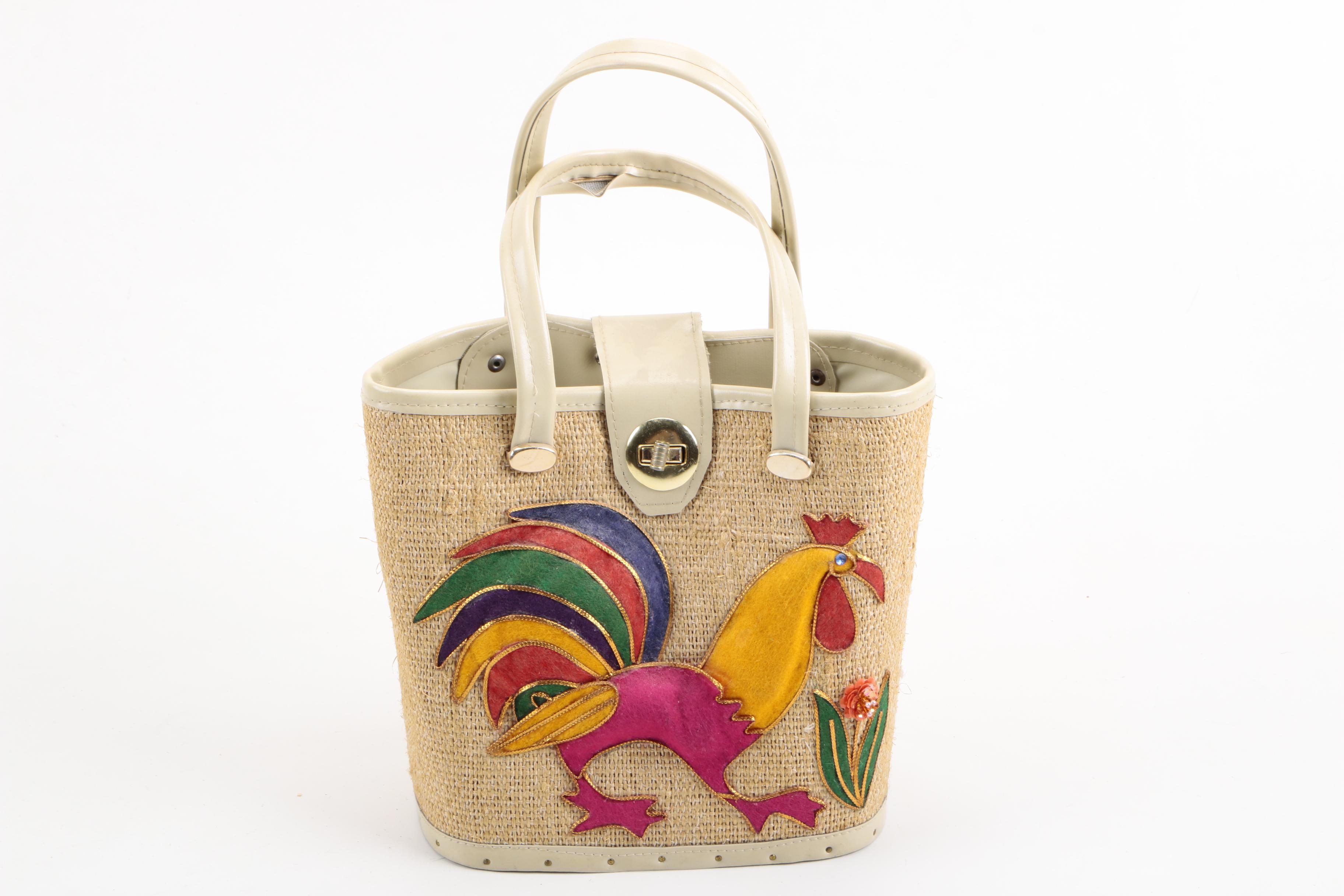 Assortment of Vintage Handbags Including Alligator Saks Fifth Avenue