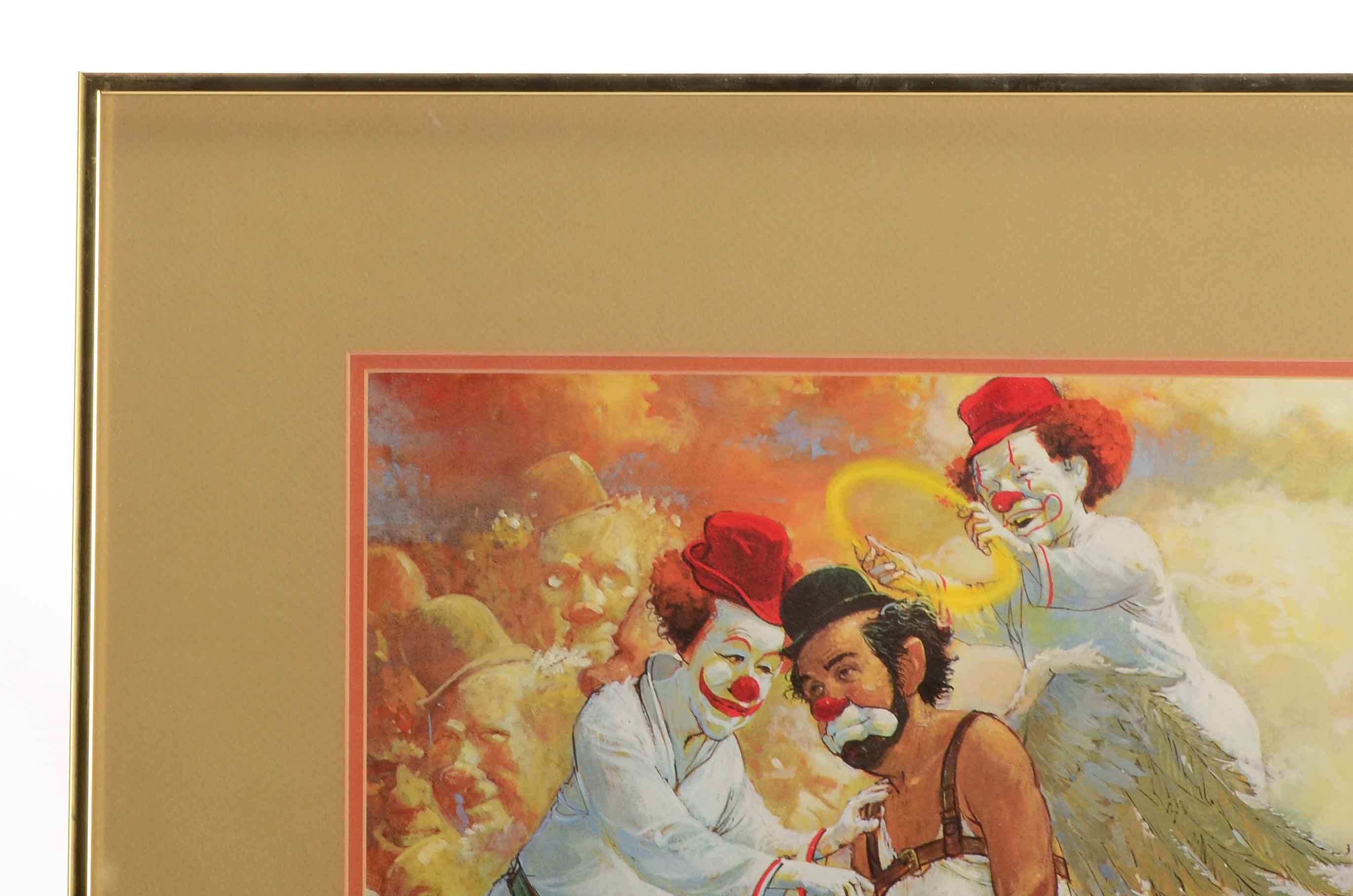 Robert Owen Angel Clown Print