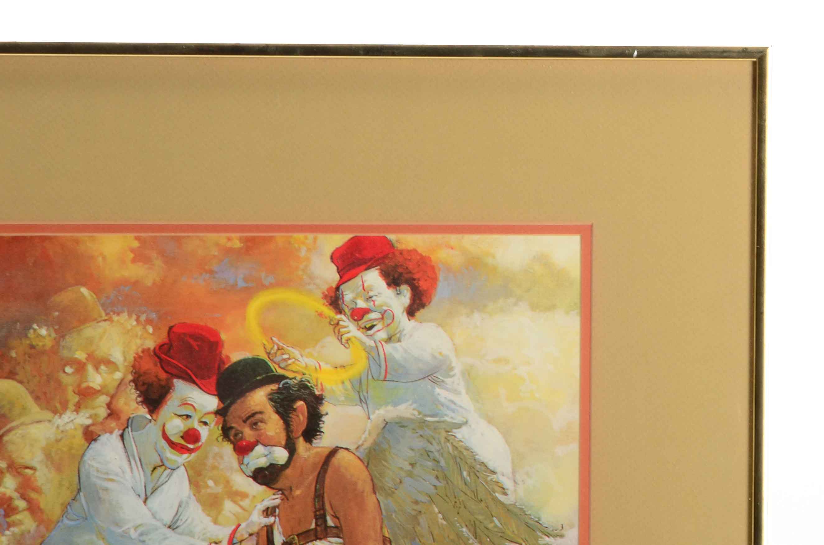 Robert Owen Angel Clown Print