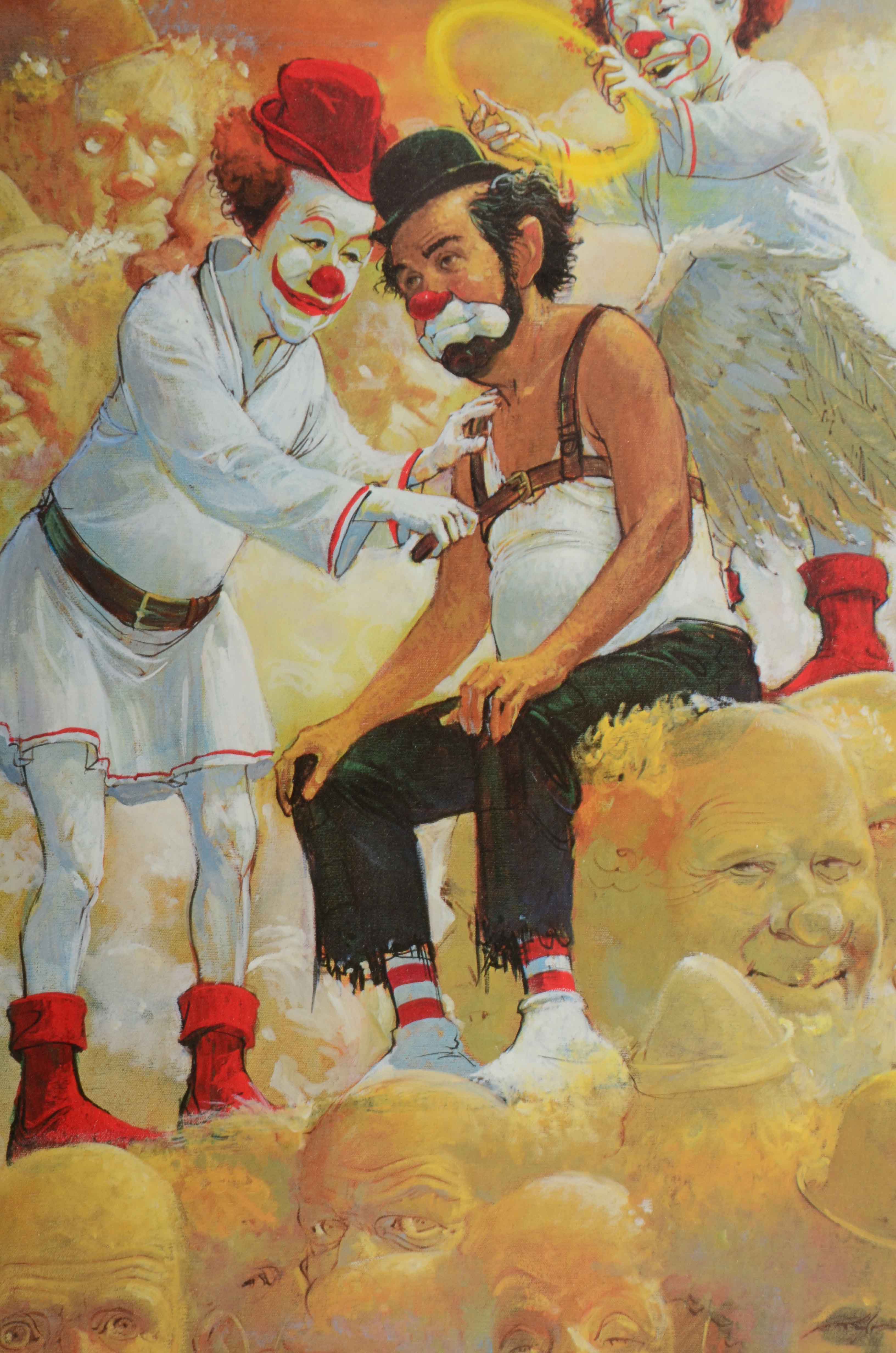 Robert Owen Angel Clown Print