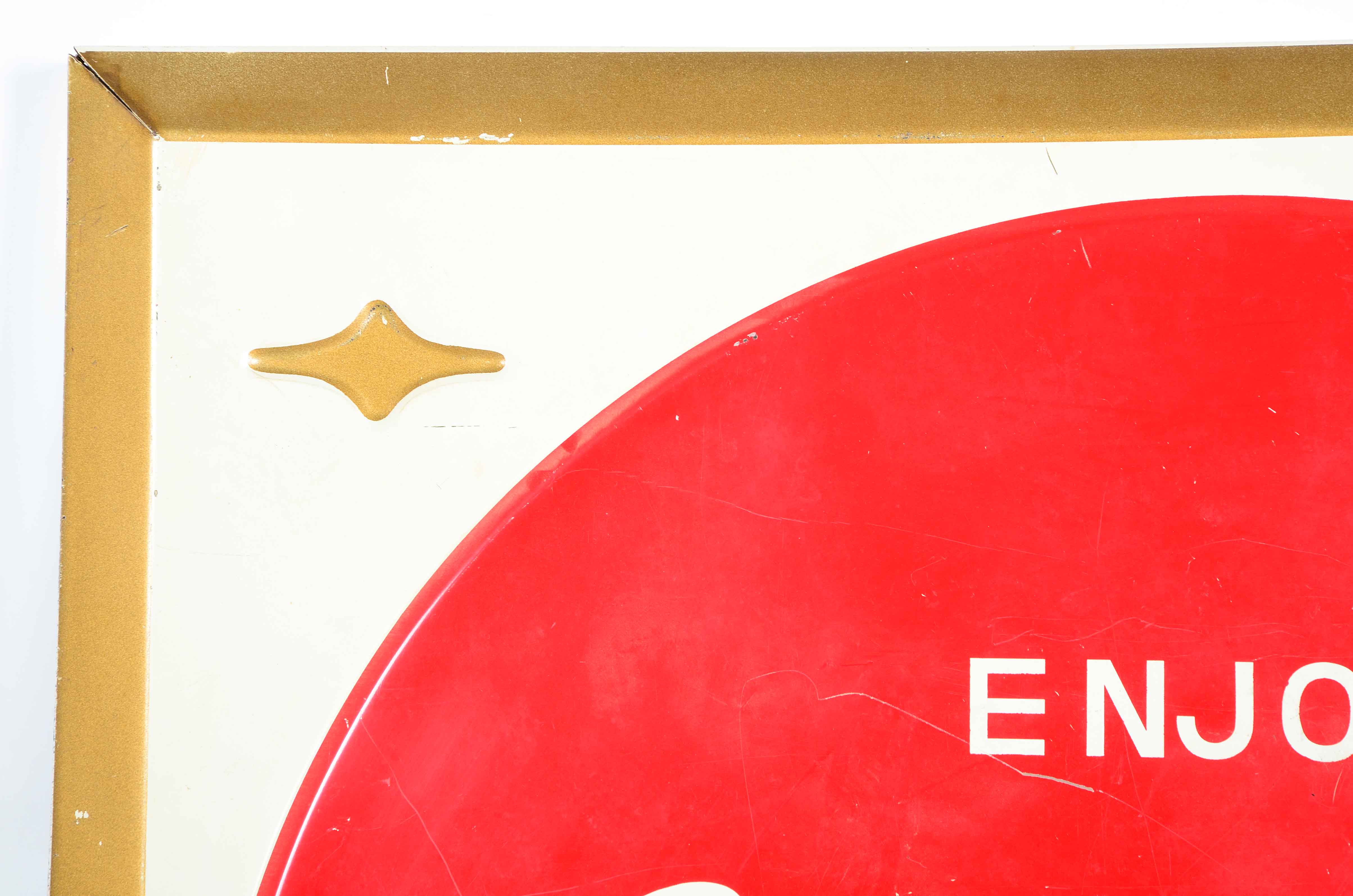 1950s Coca-Cola Metal Advertising Store Sign