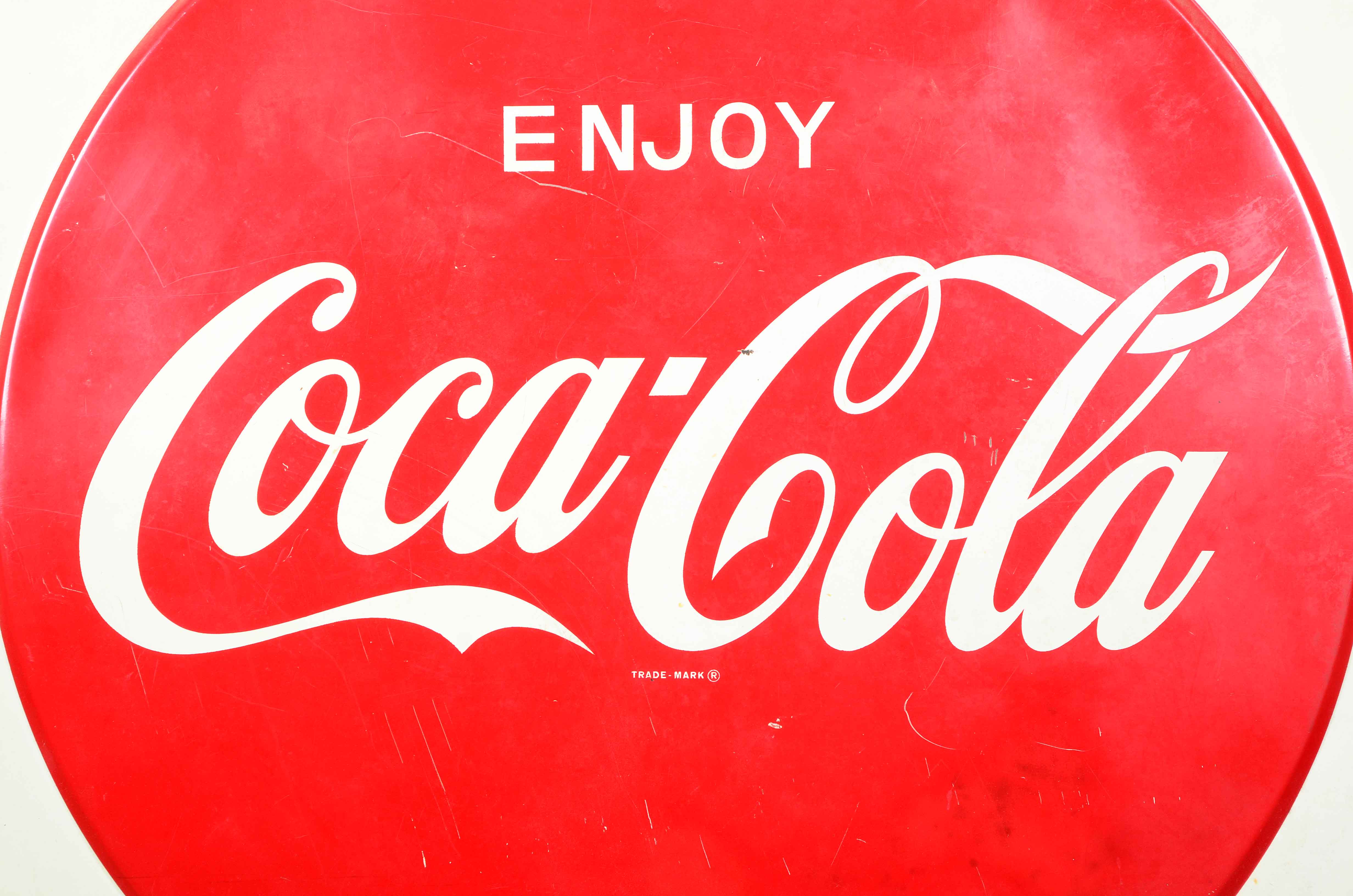 1950s Coca-Cola Metal Advertising Store Sign