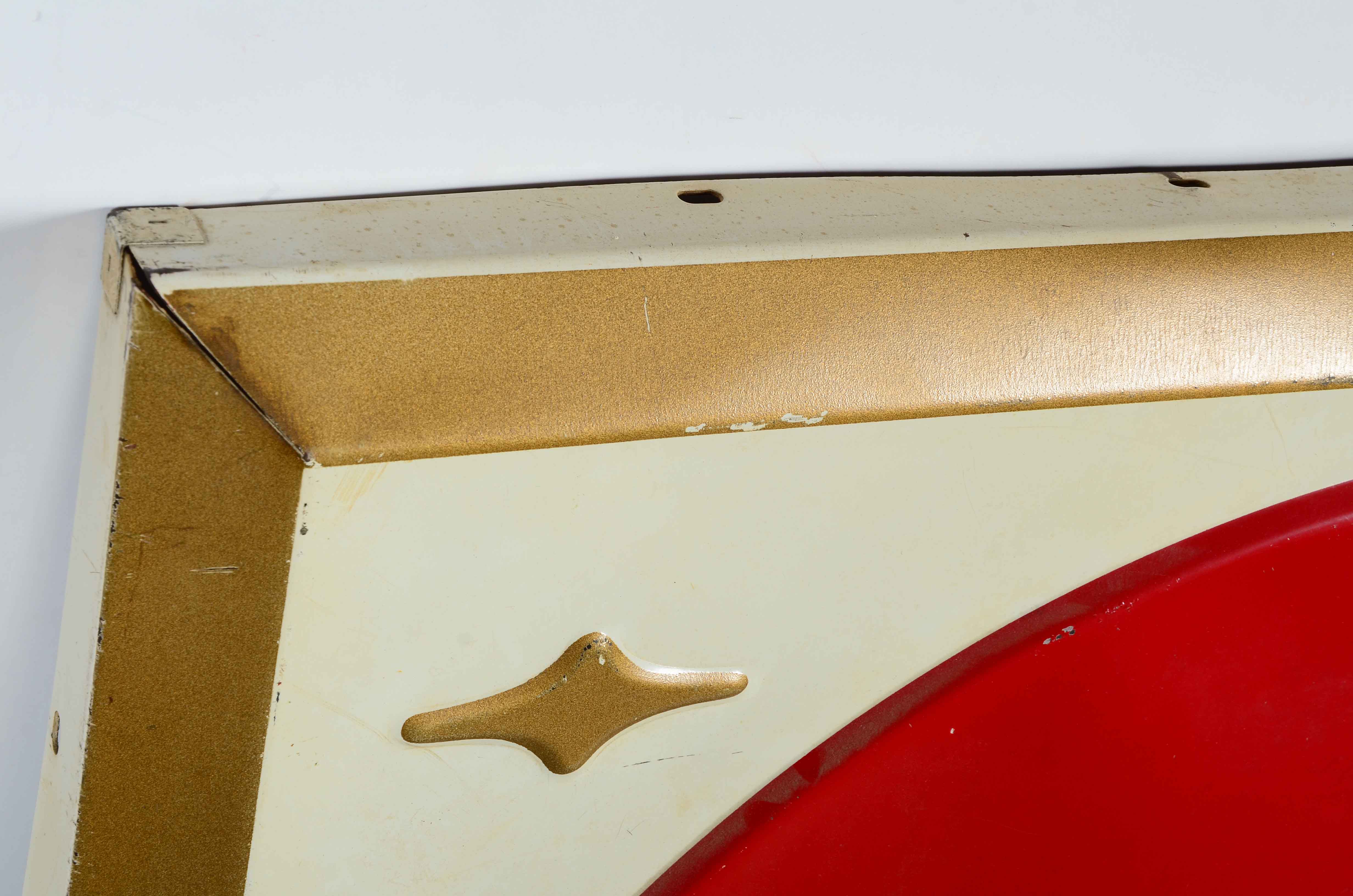 1950s Coca-Cola Metal Advertising Store Sign