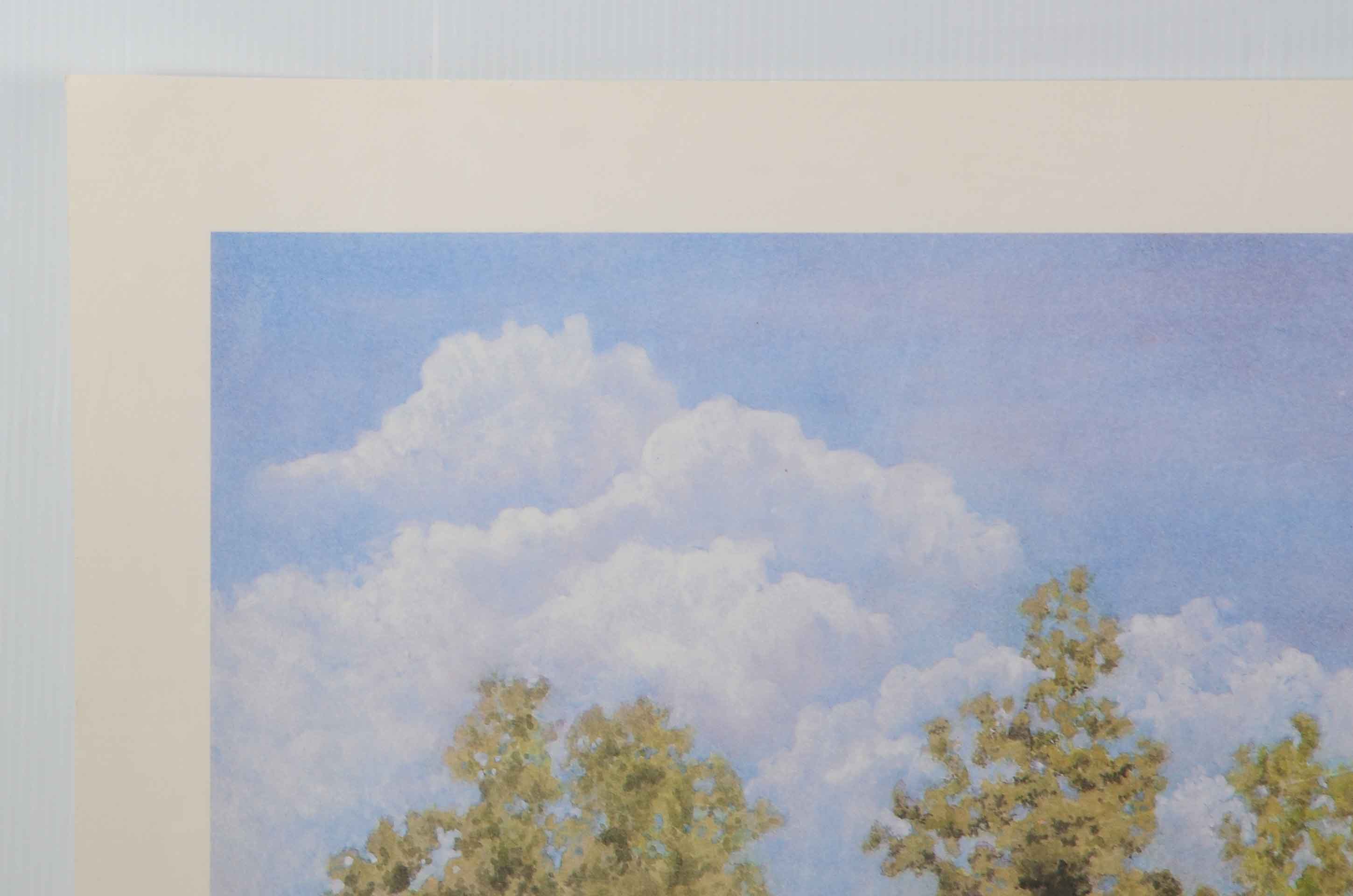 Sharon M. Stanton 1991 Limited Edition Offset Lithograph "Eden Park Gazebo"