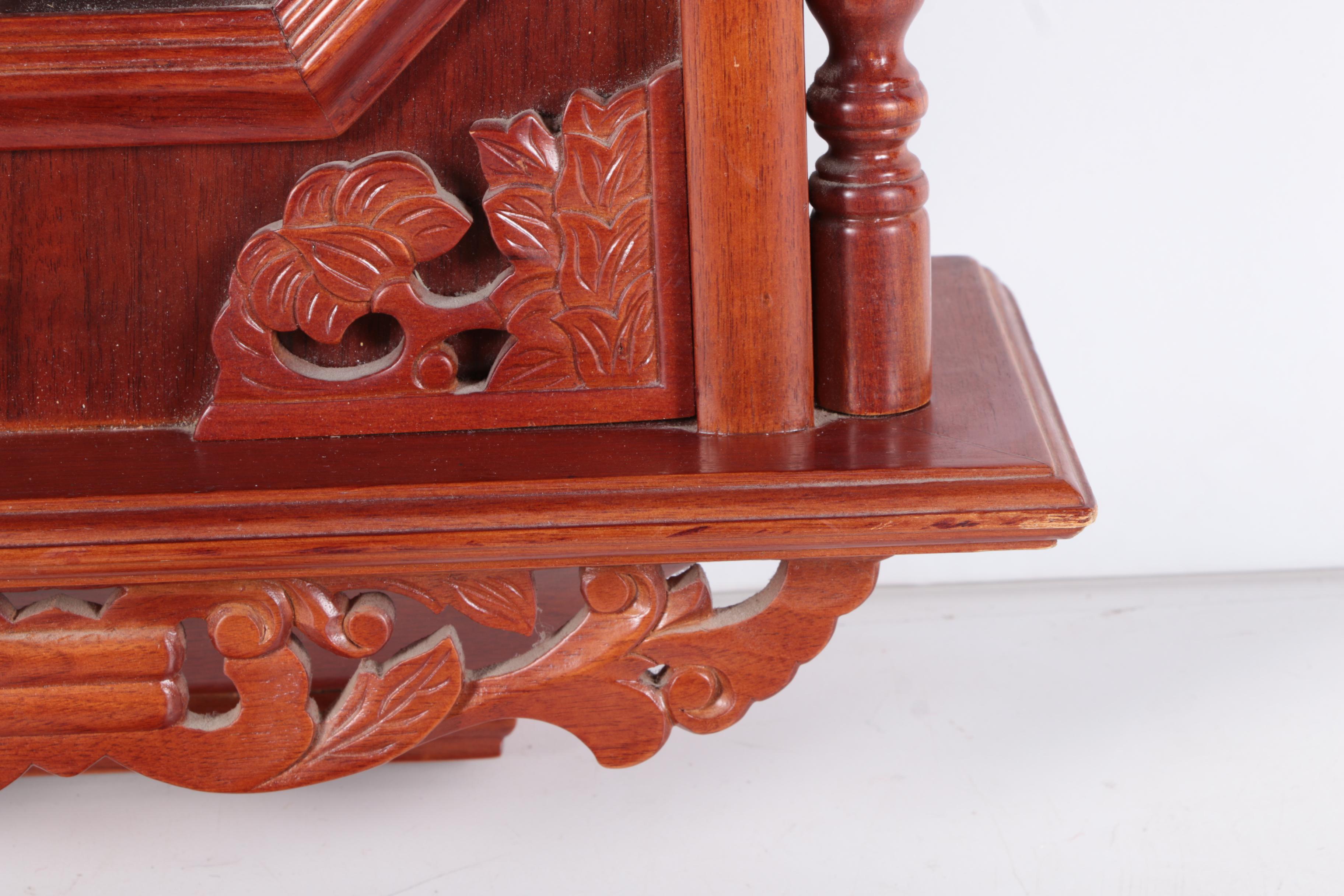 Cherry Wood Tone Pendulum Wall Clock