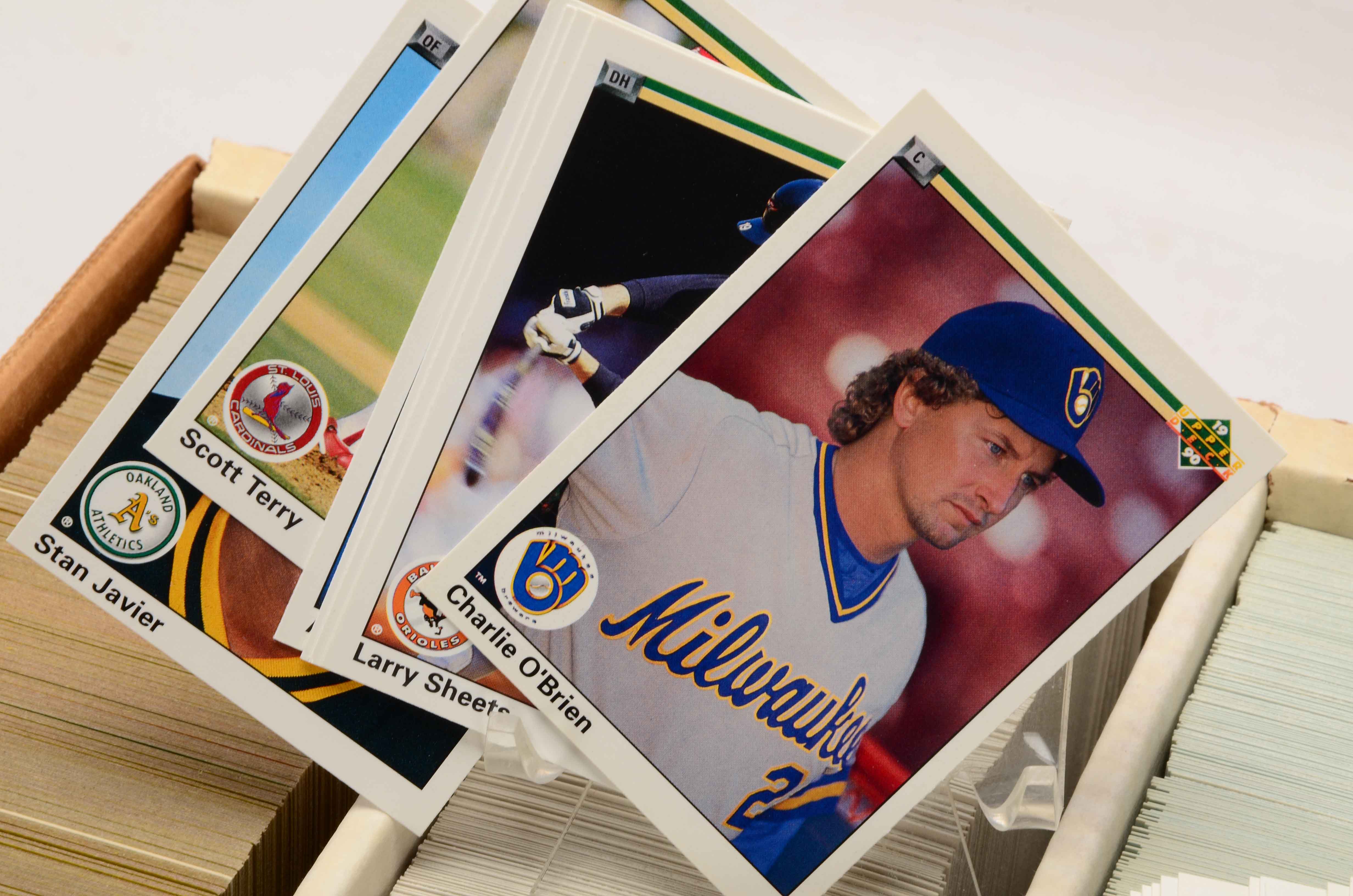 Two Monster Boxes Filled With Baseball Cards