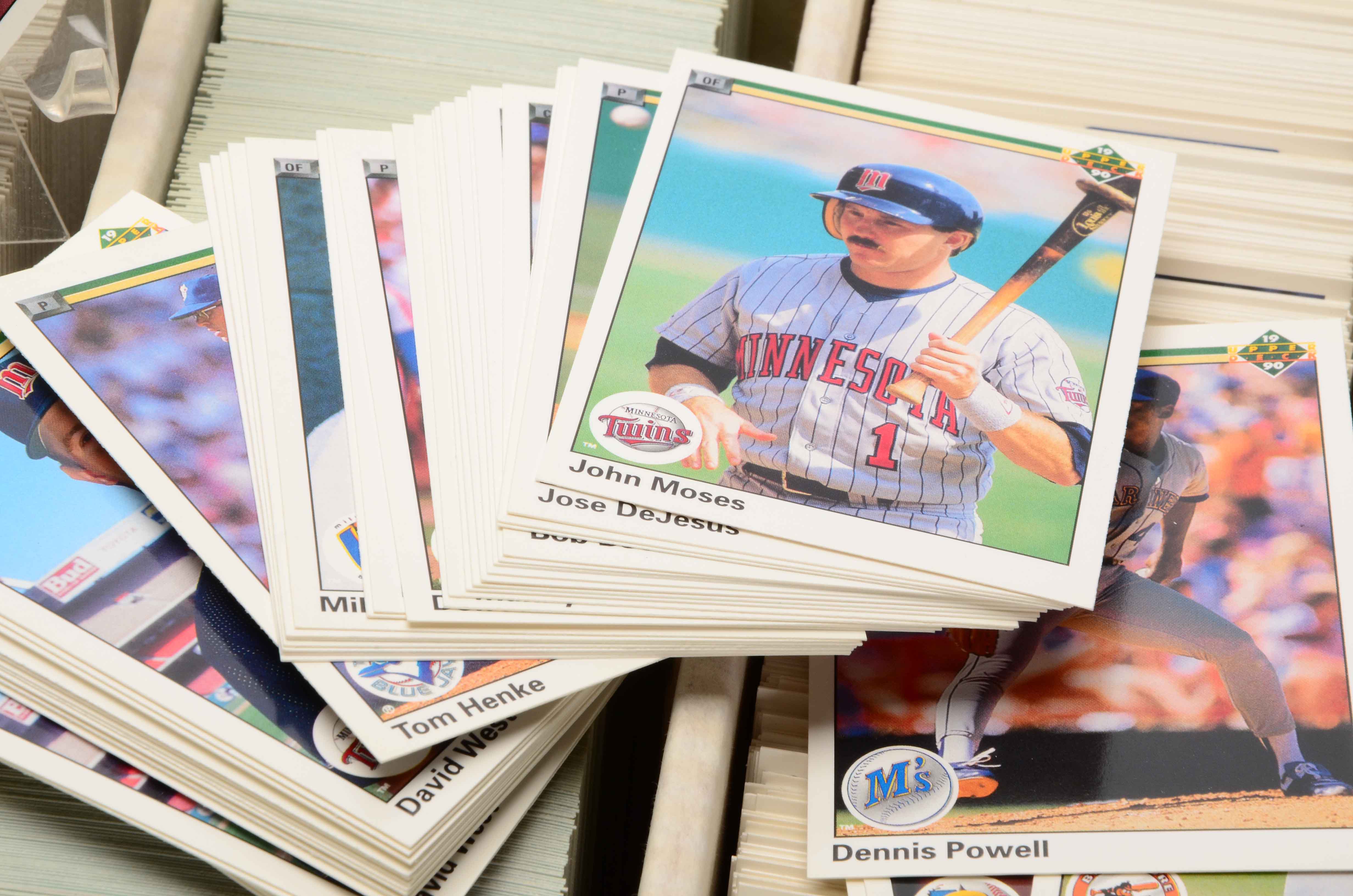 Two Monster Boxes Filled With Baseball Cards