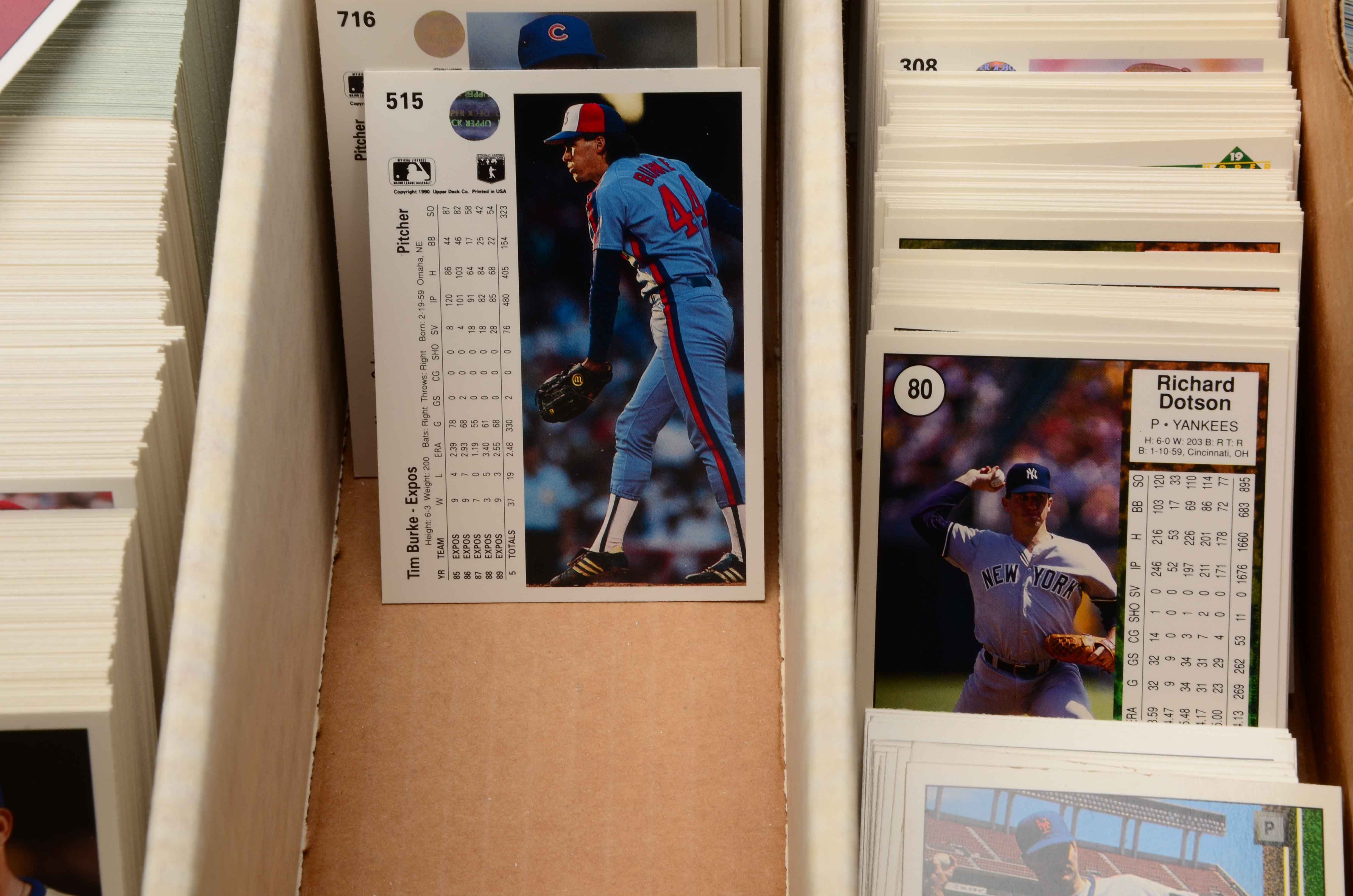 Two Monster Boxes Filled With Baseball Cards