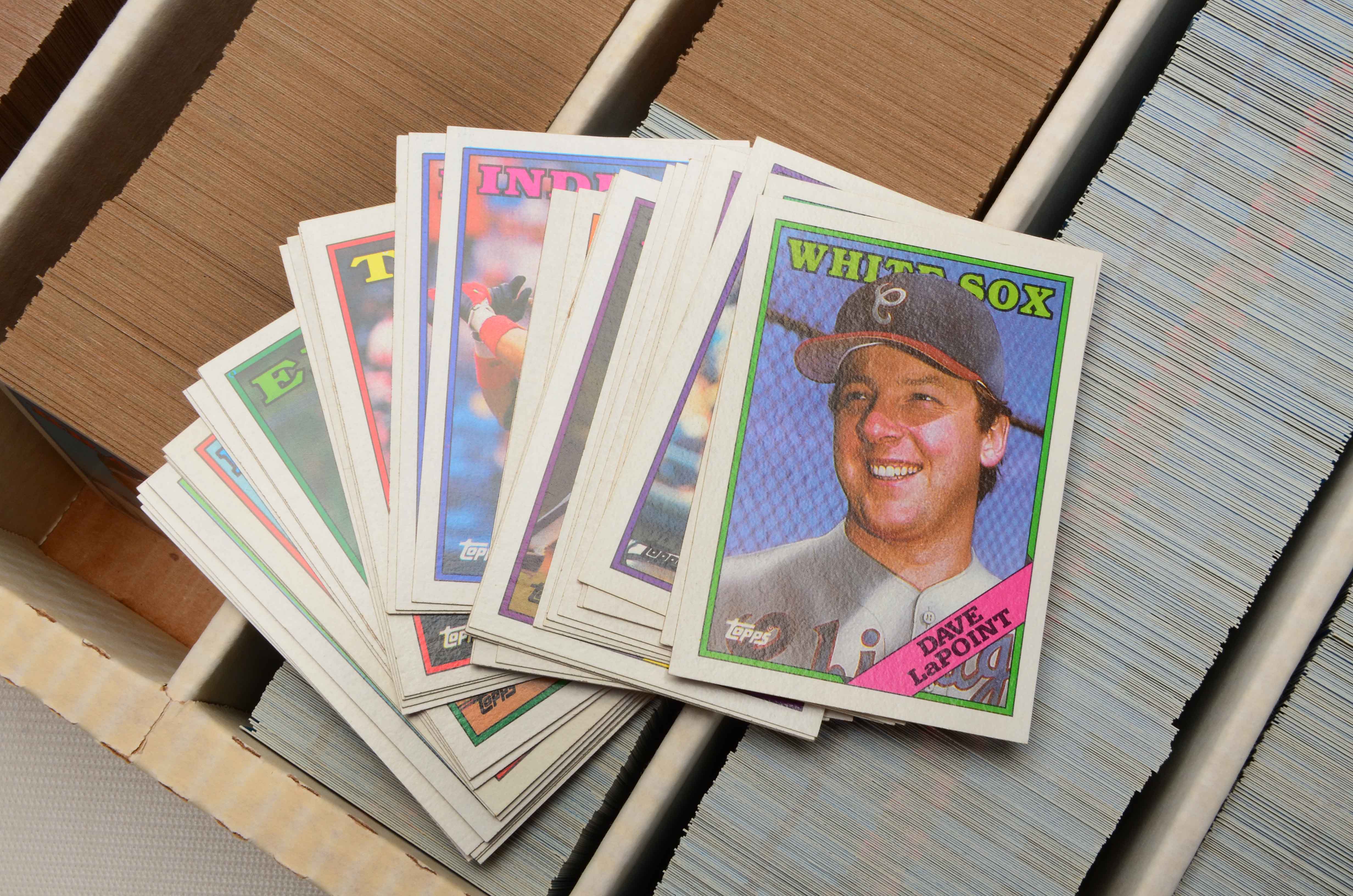 Two Monster Boxes Filled With Baseball Cards