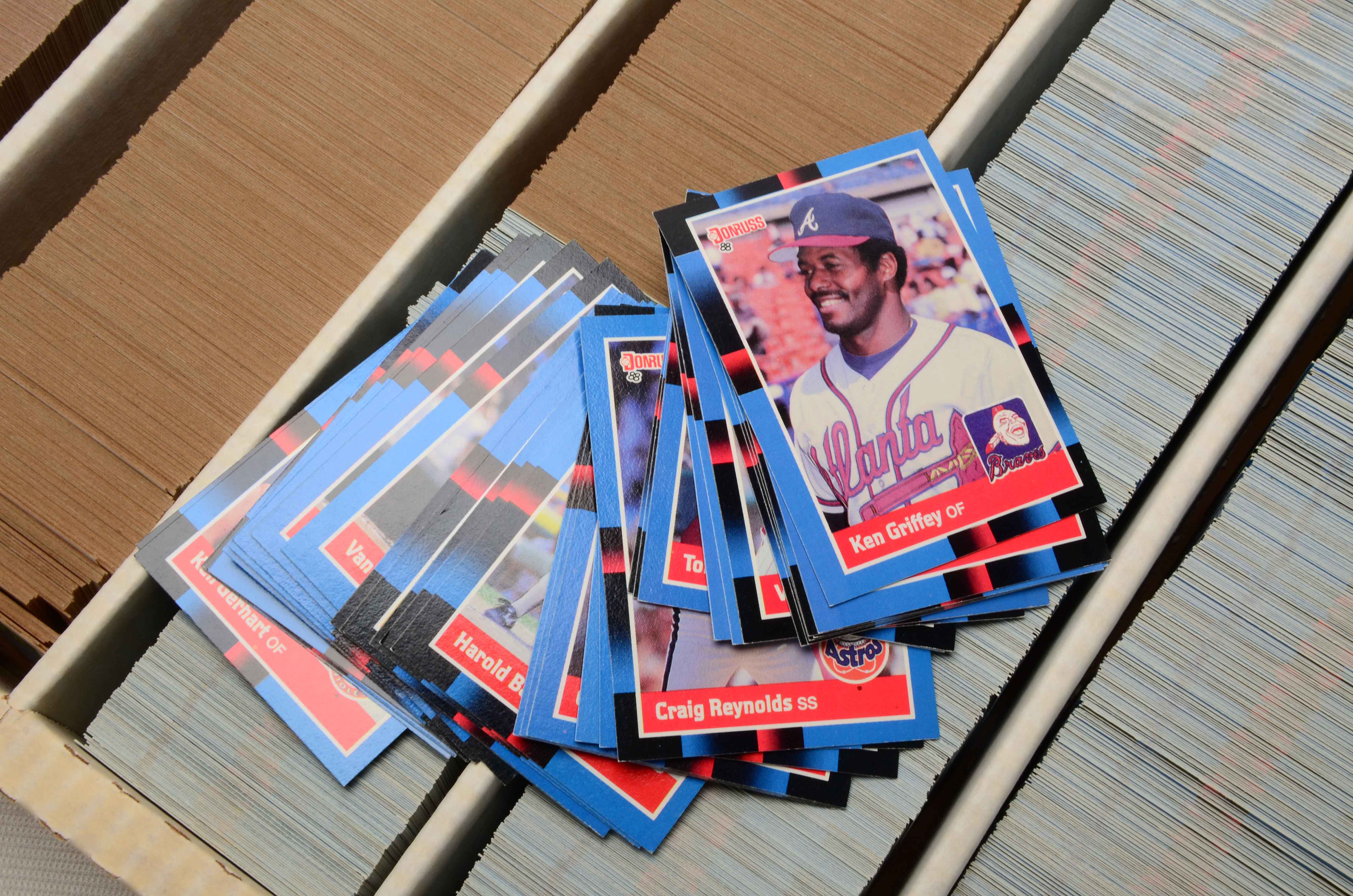 Two Monster Boxes Filled With Baseball Cards