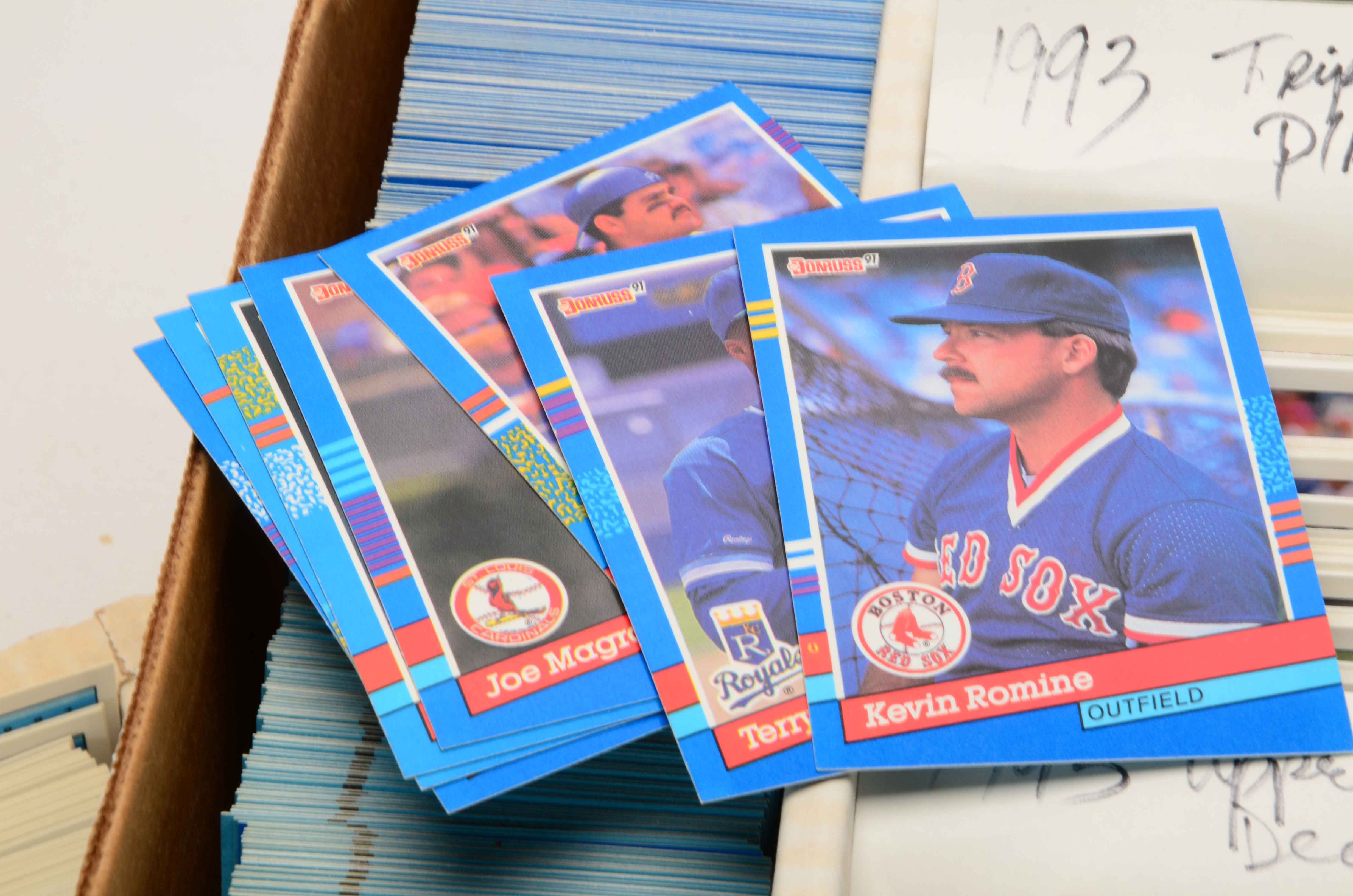 Two Monster Boxes Filled With Baseball Cards