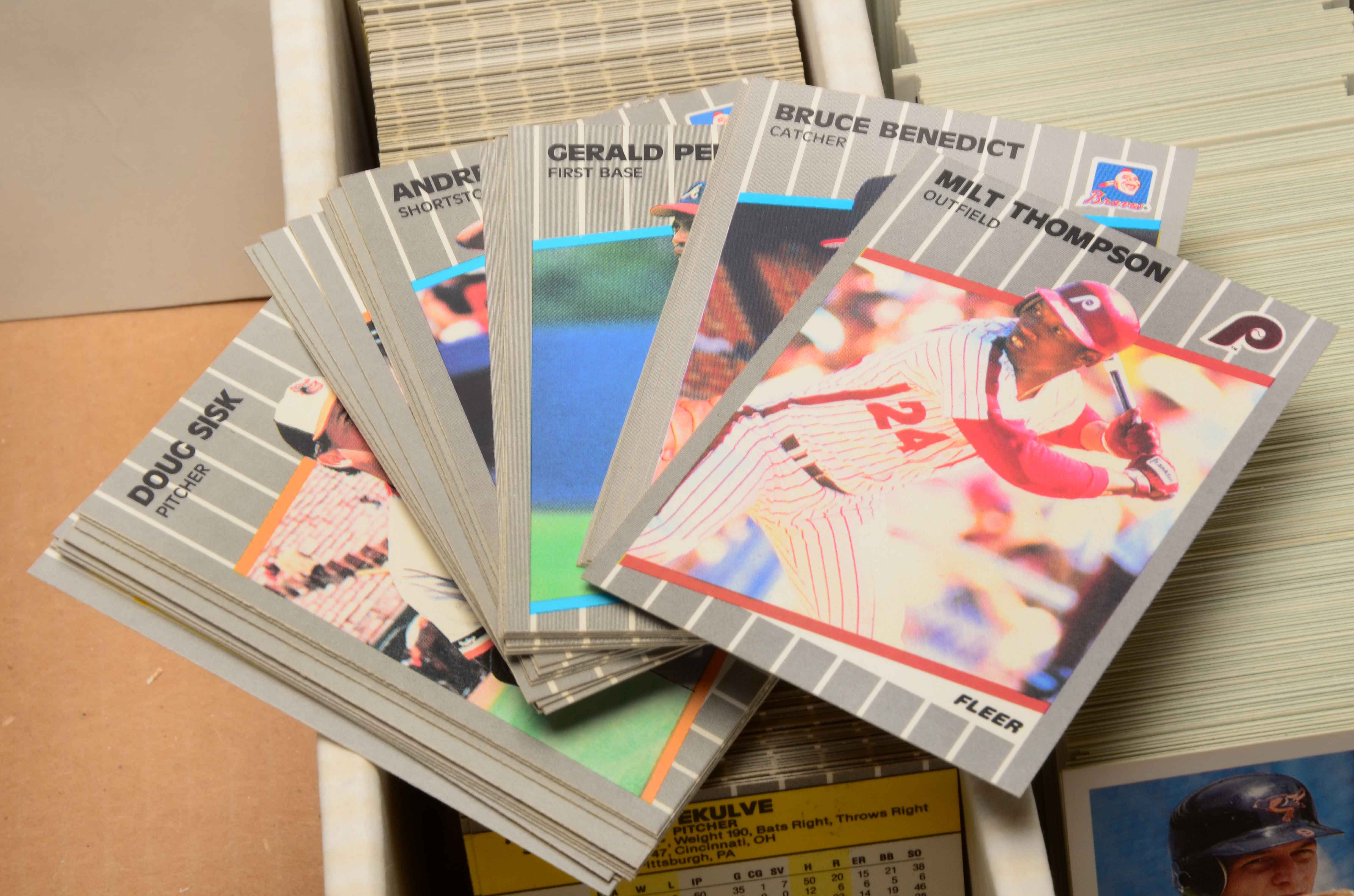 Two Monster Boxes Filled With Baseball Cards