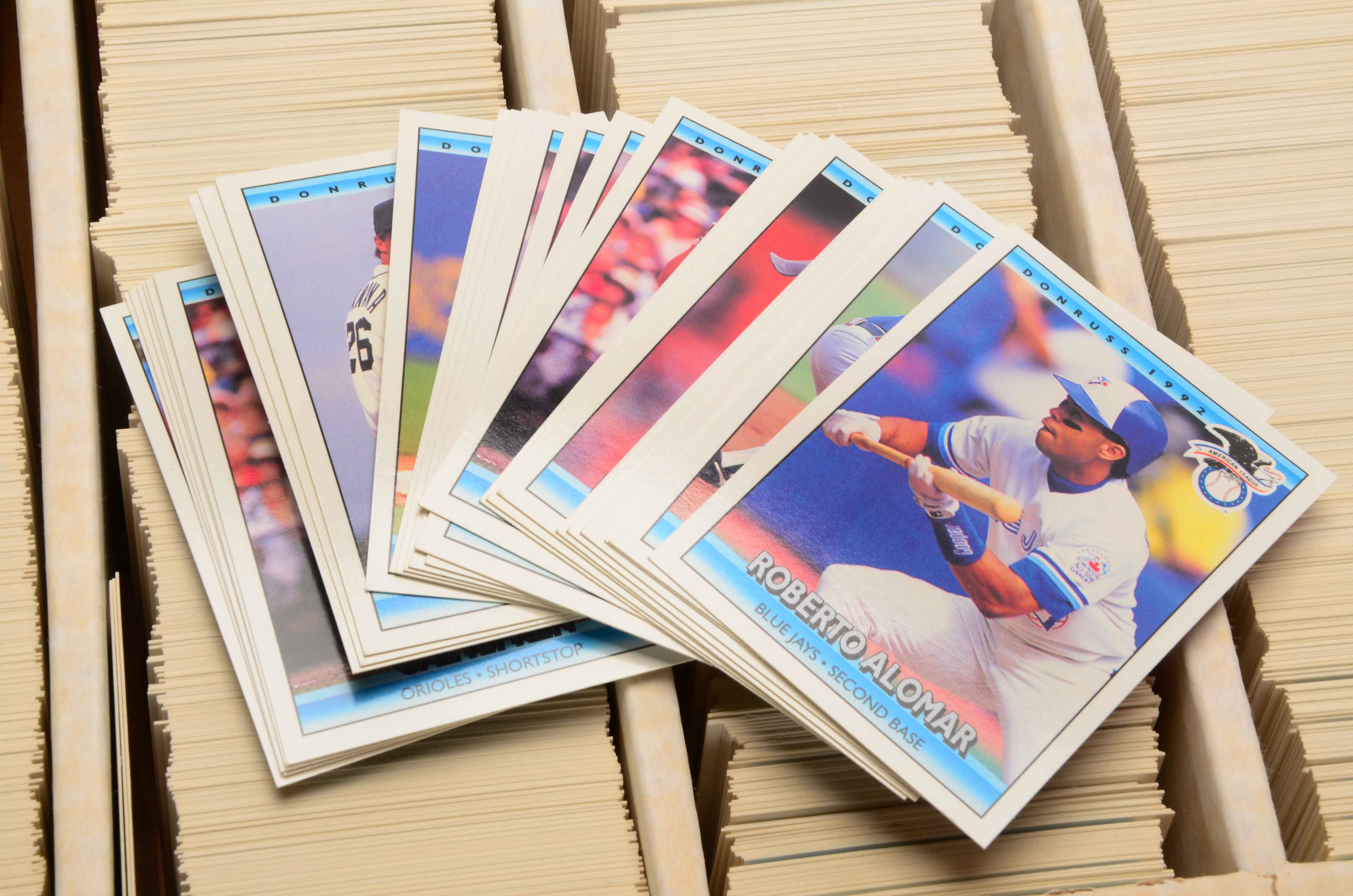 Two Monster Boxes Filled With Baseball Cards