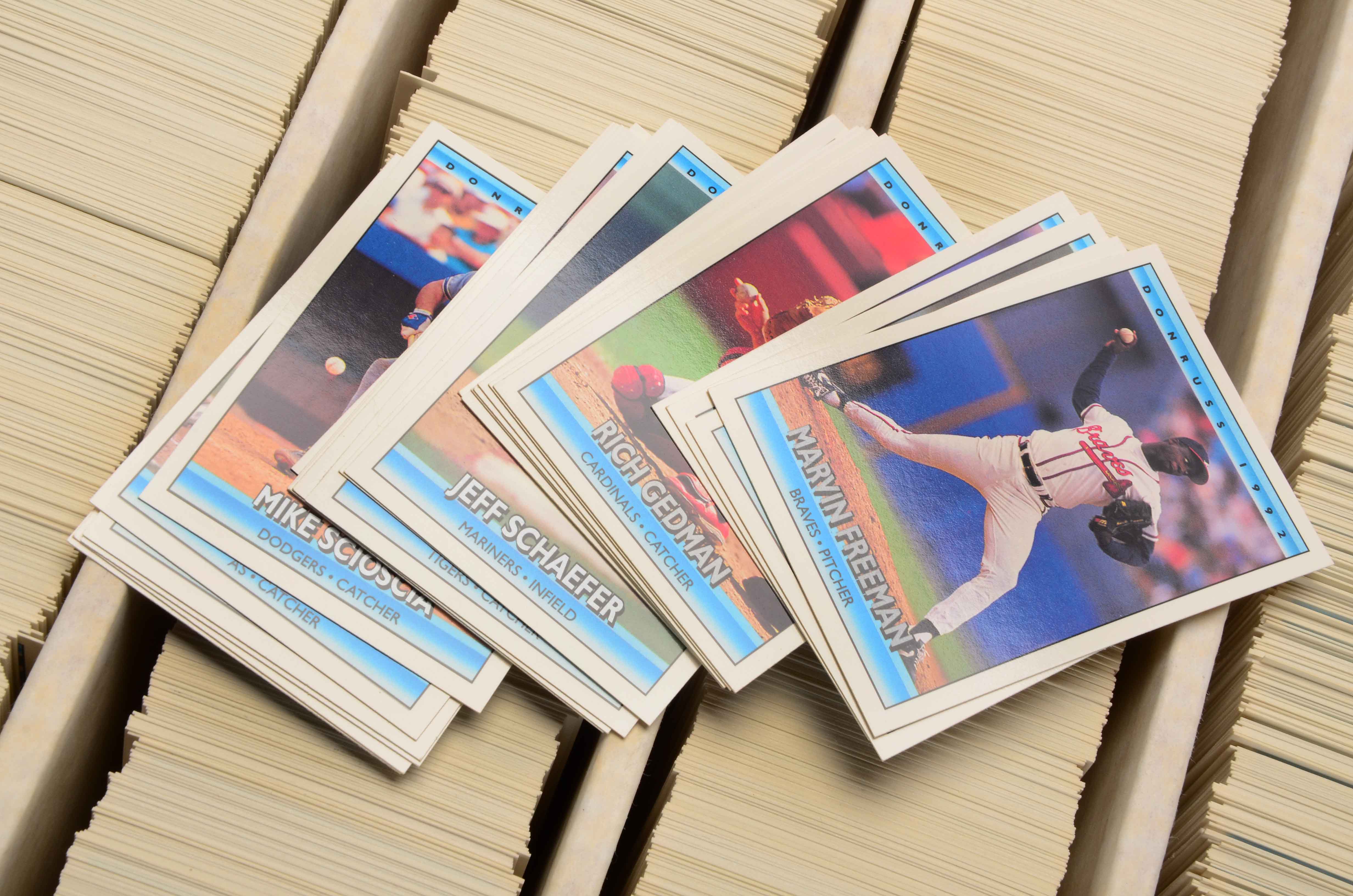 Two Monster Boxes Filled With Baseball Cards