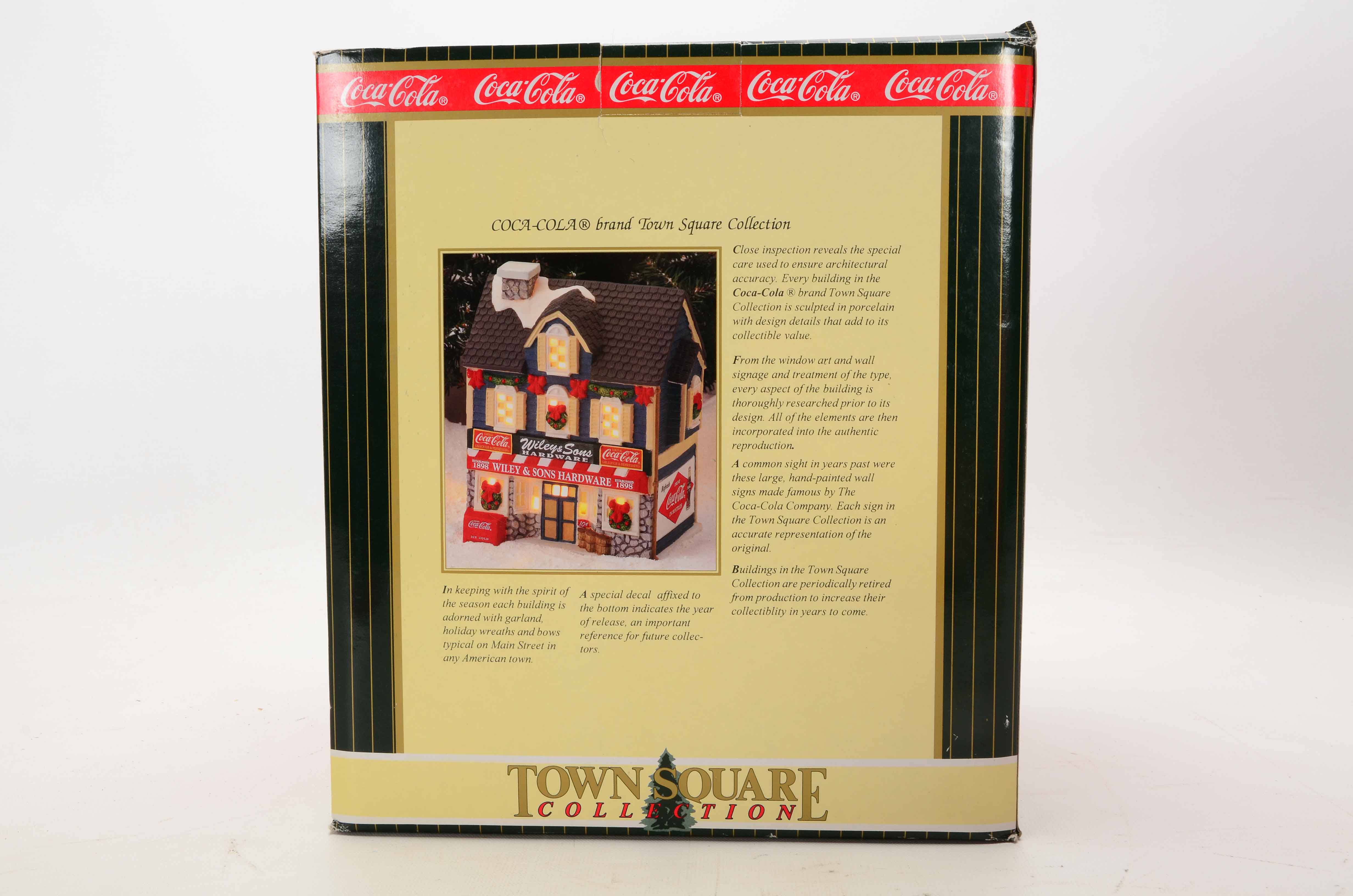 Four 1998 Coca-Cola "Town Square" Collectibles