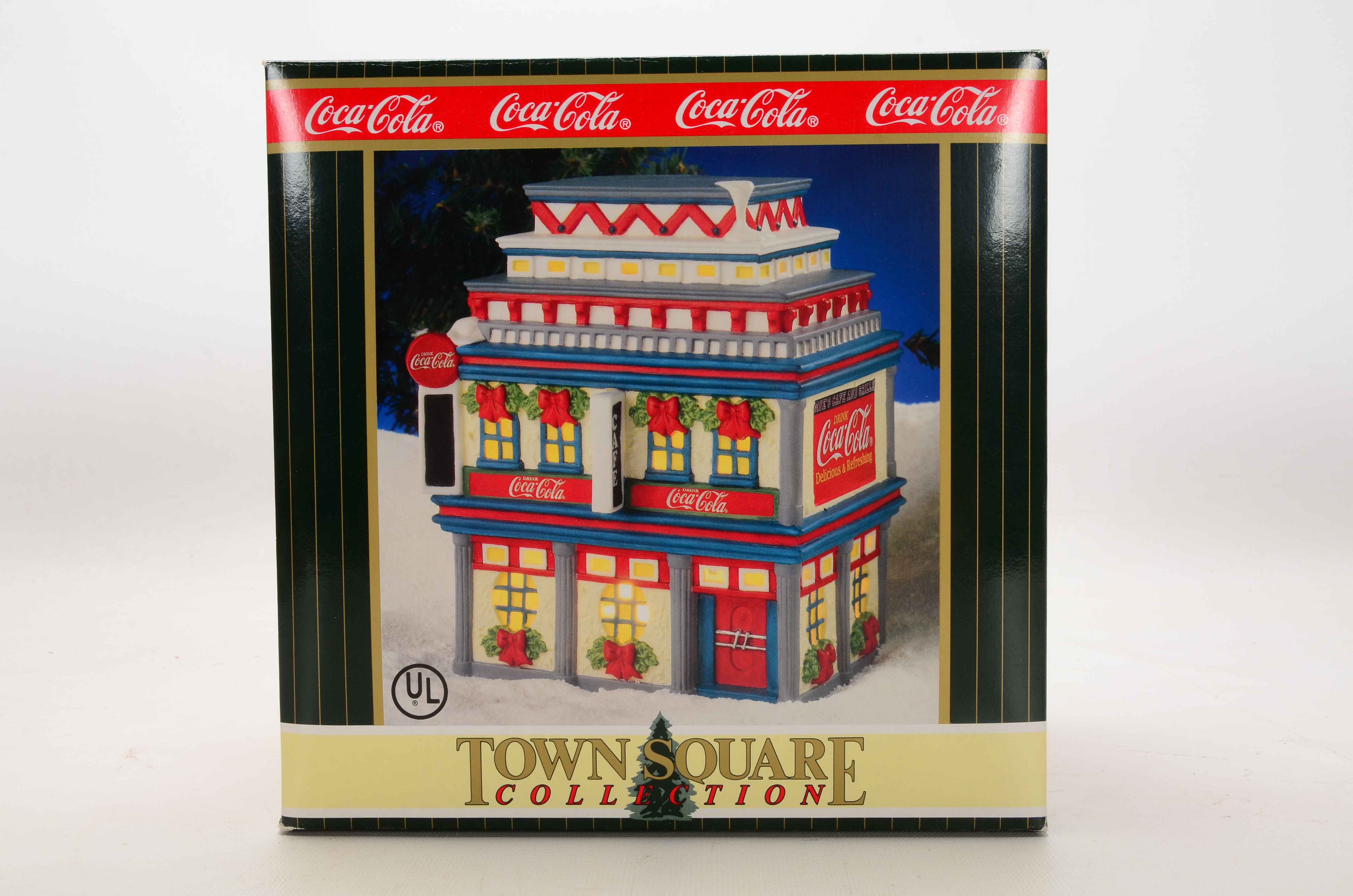Four 1998 Coca-Cola "Town Square" Collectibles