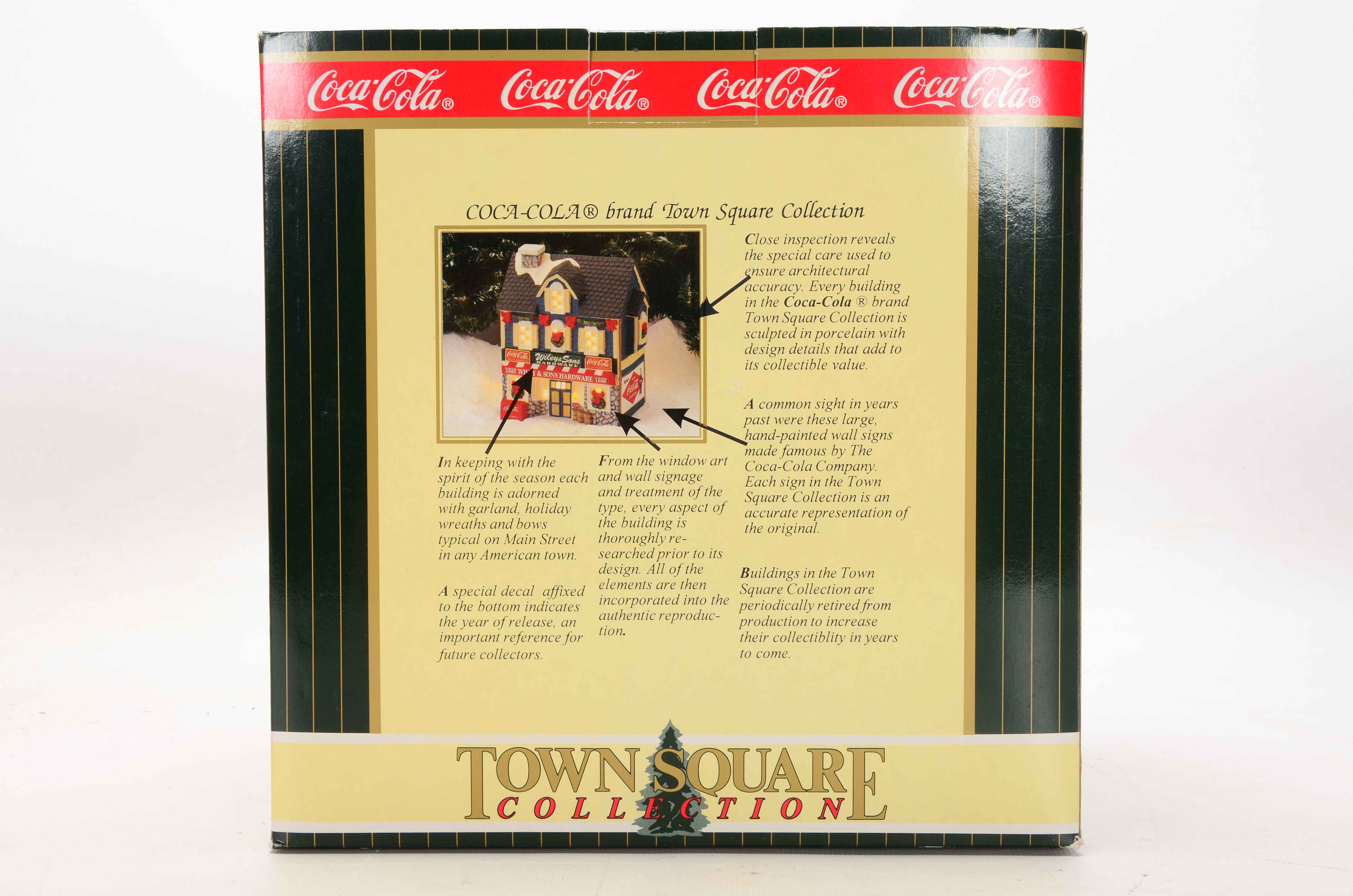 Four 1998 Coca-Cola "Town Square" Collectibles