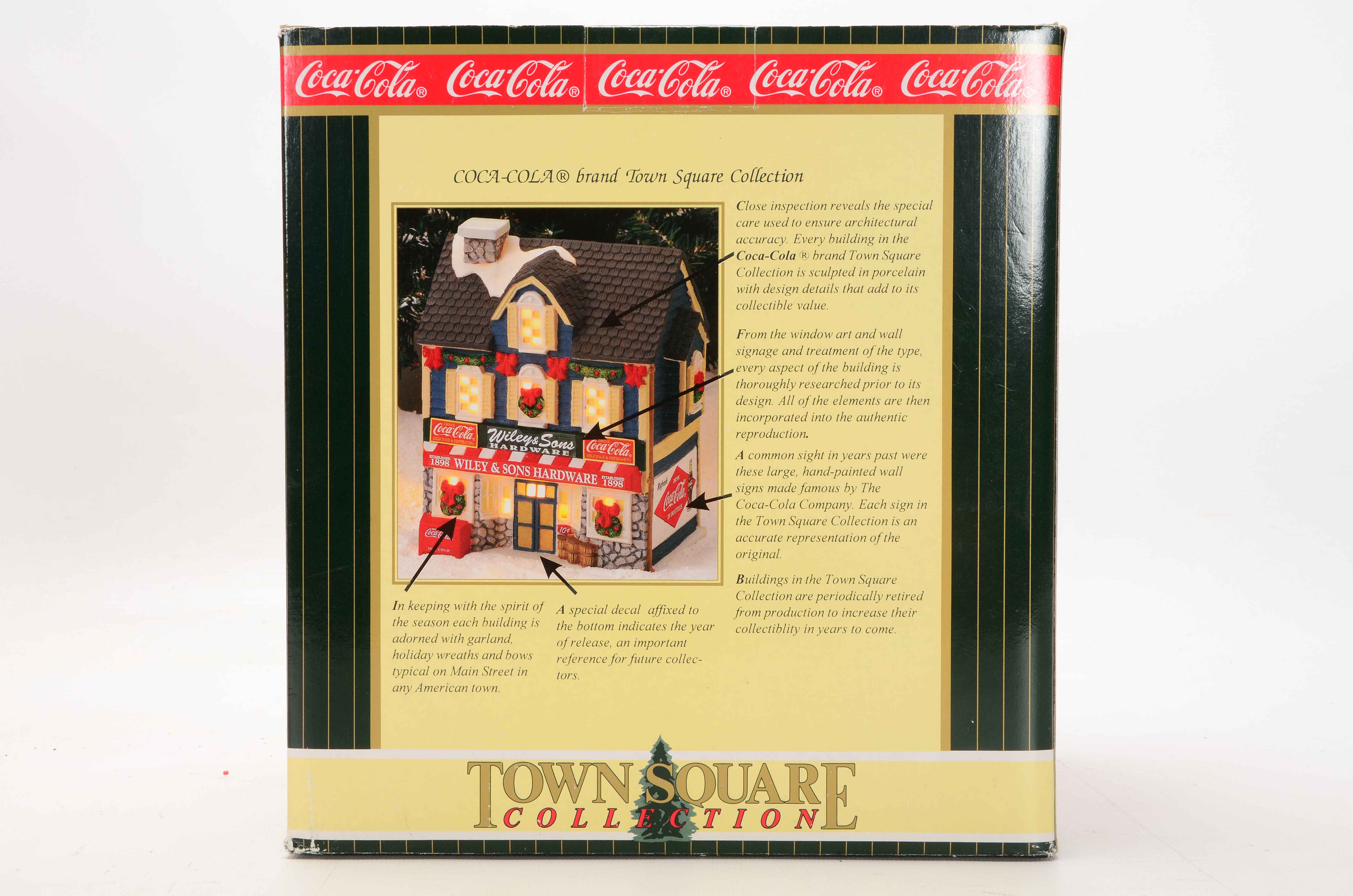 Four 1998 Coca-Cola "Town Square" Collectibles