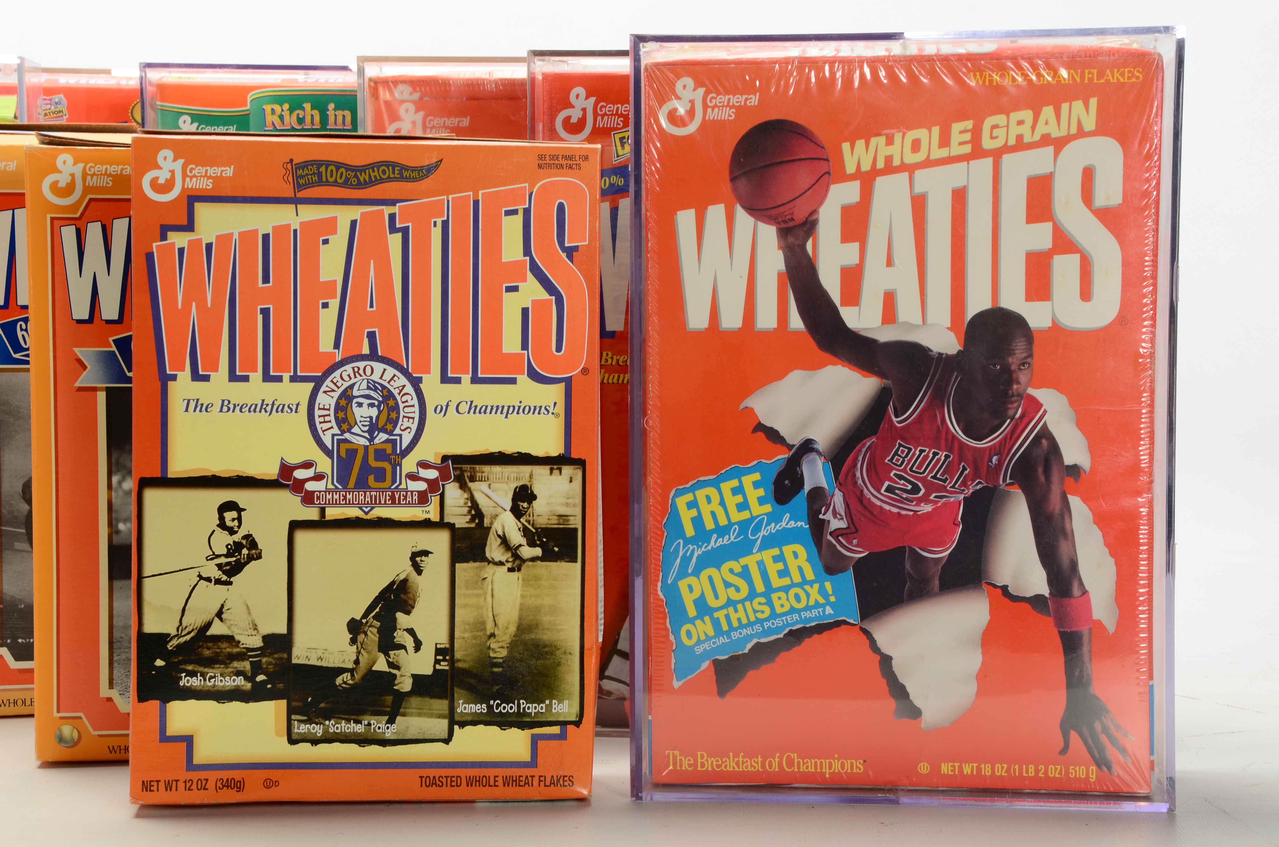 Wheaties Cereal Boxes, Jordan, McGwire, Griffey, Russell, and More