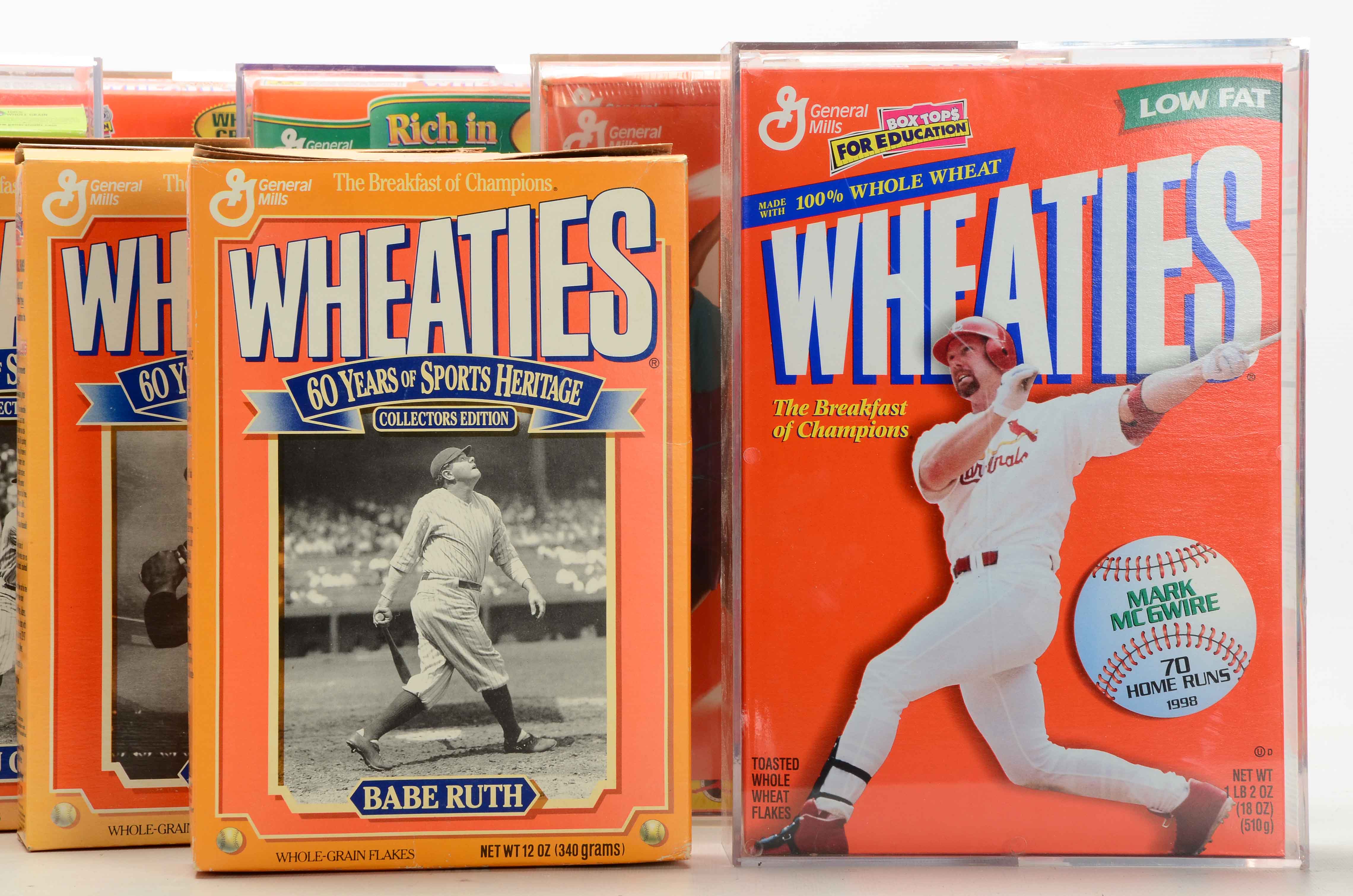 Wheaties Cereal Boxes, Jordan, McGwire, Griffey, Russell, and More