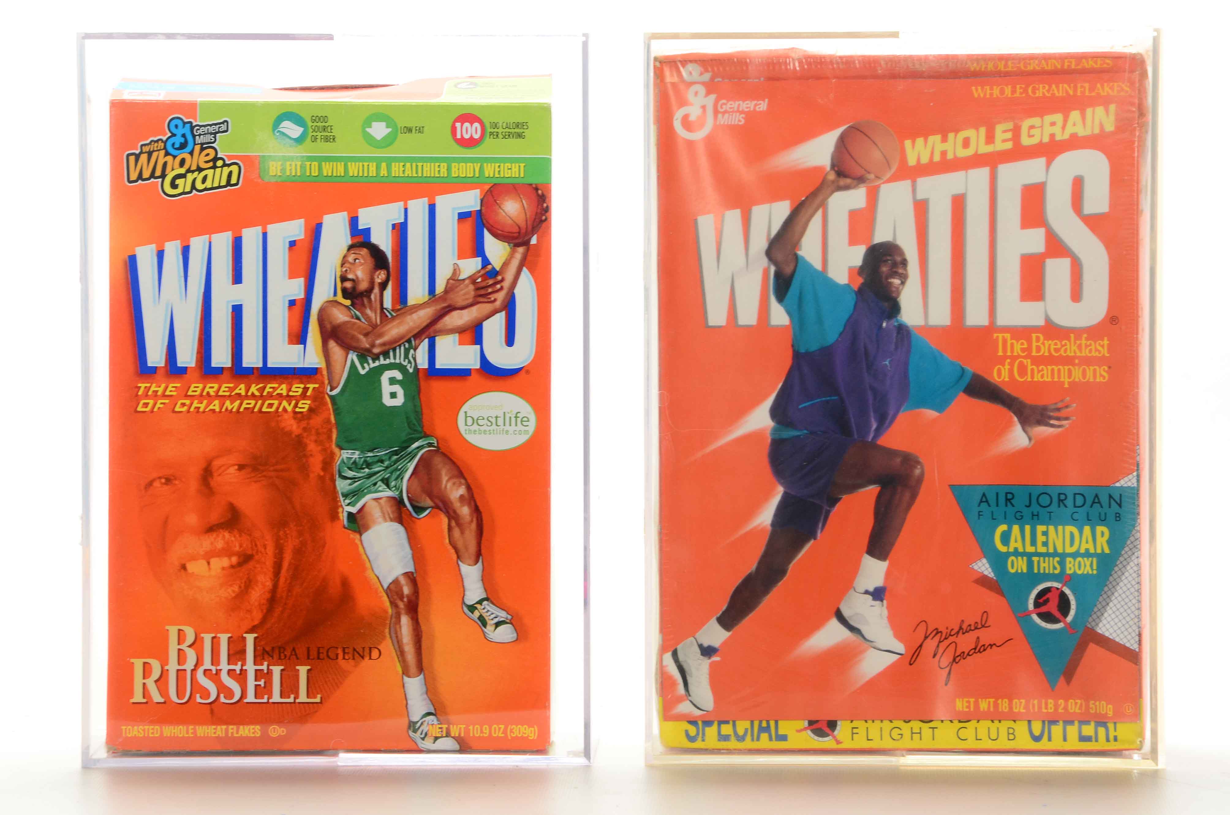 Wheaties Cereal Boxes, Jordan, McGwire, Griffey, Russell, and More