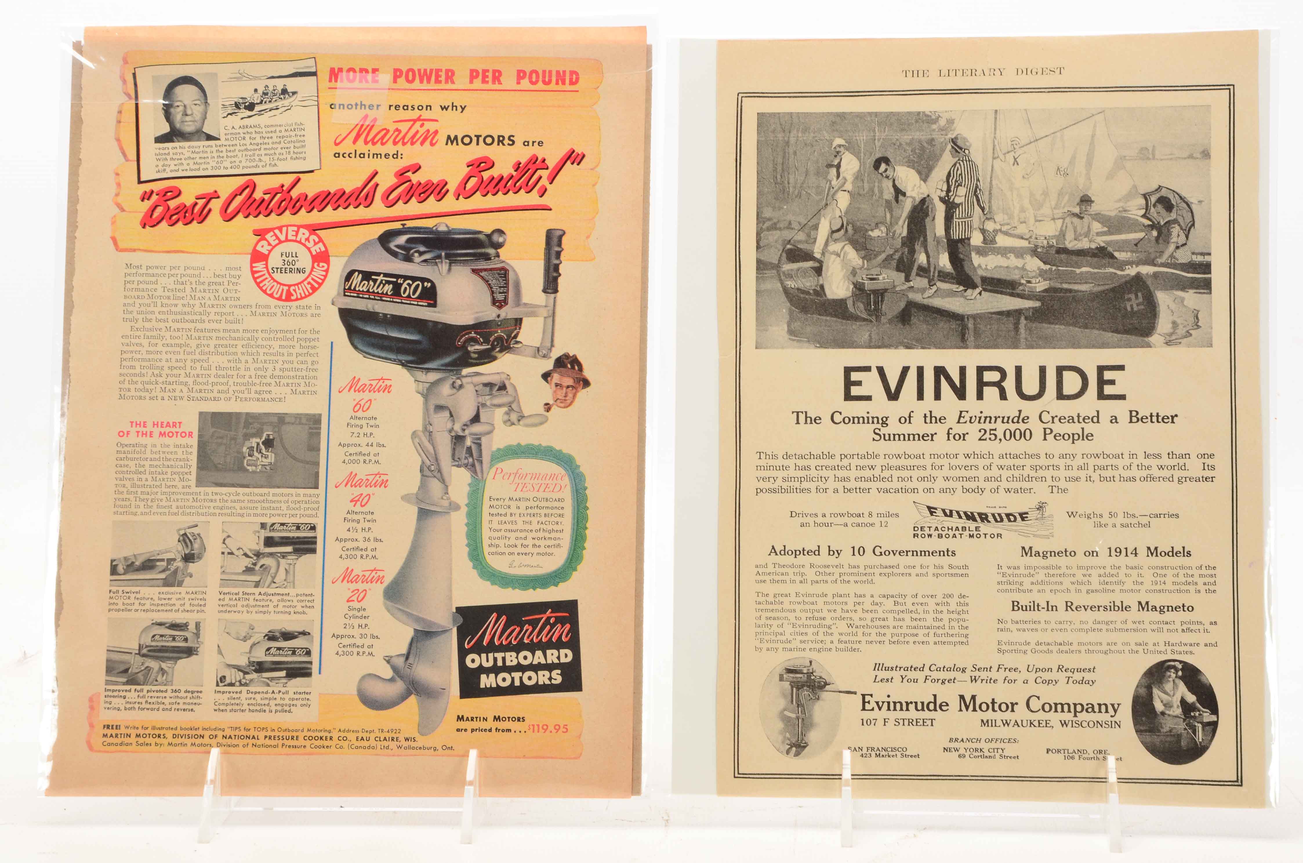 1900s-1940s Outdoor Motor Advertisements