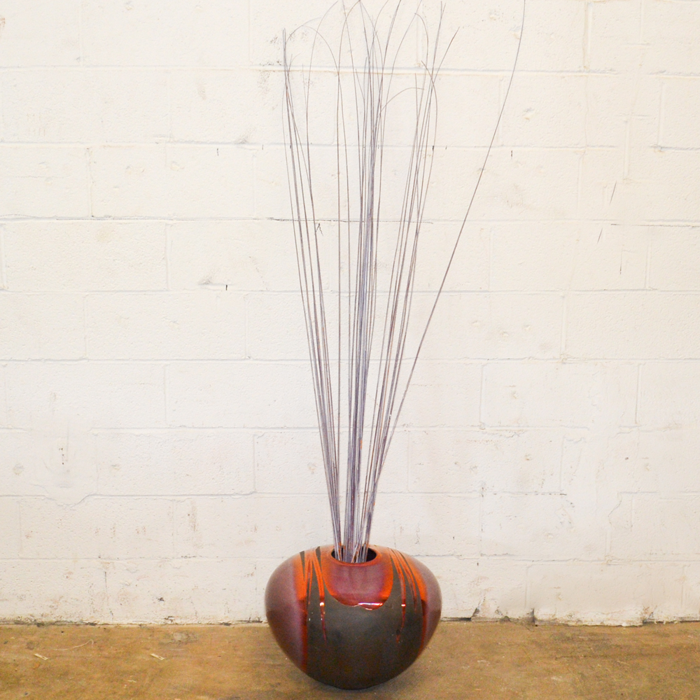 Vase with Tall Dried Twigs EBTH