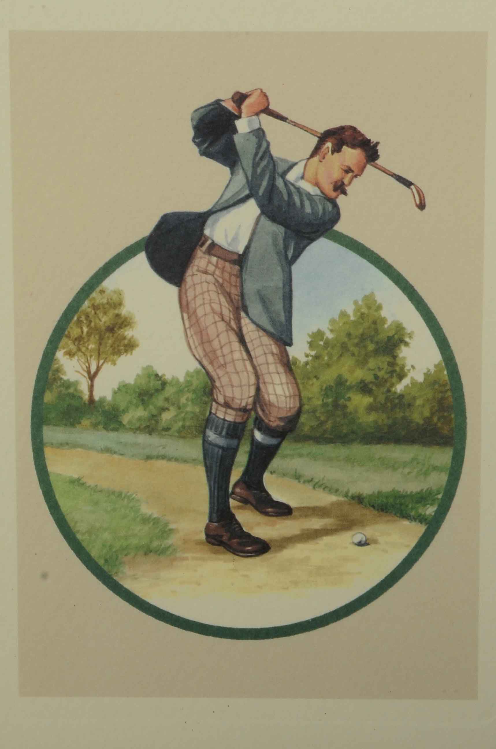 Four Framed Golf Decor Items