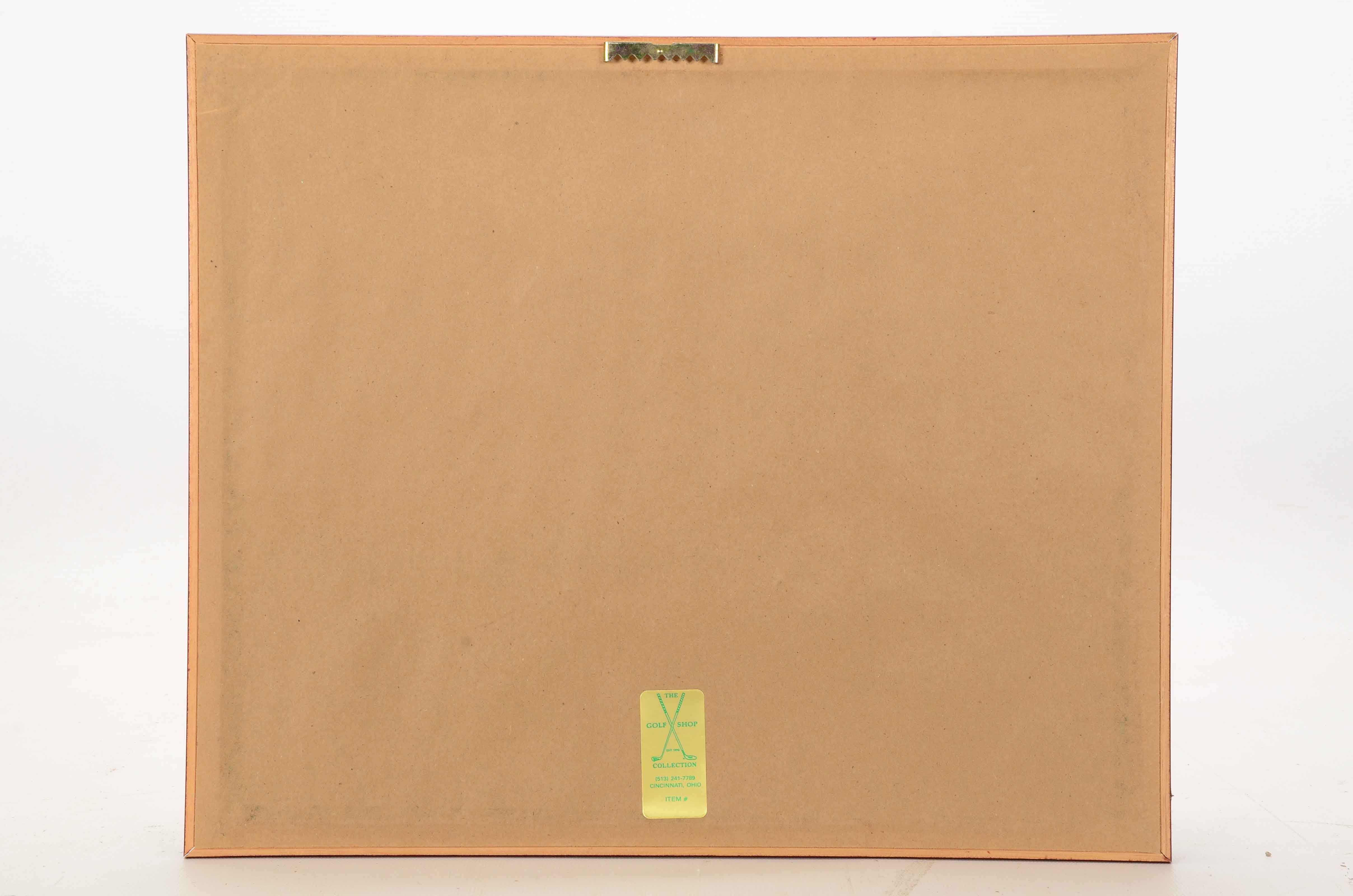 Four Framed Golf Decor Items