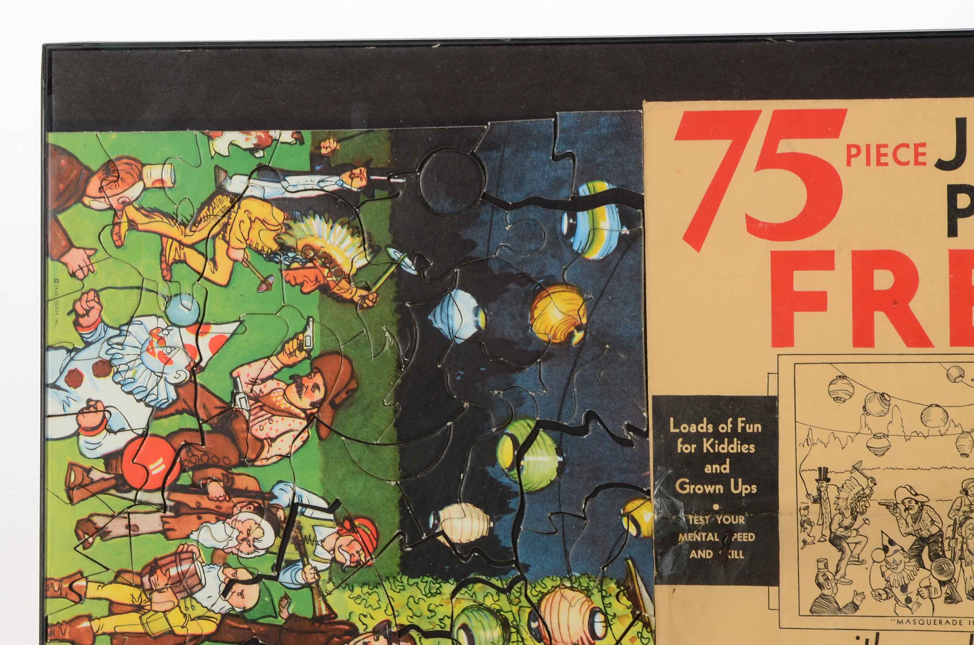 1940s-1950s "Toddy" Chocolate Malt Drink Advertisement and Premium Puzzle