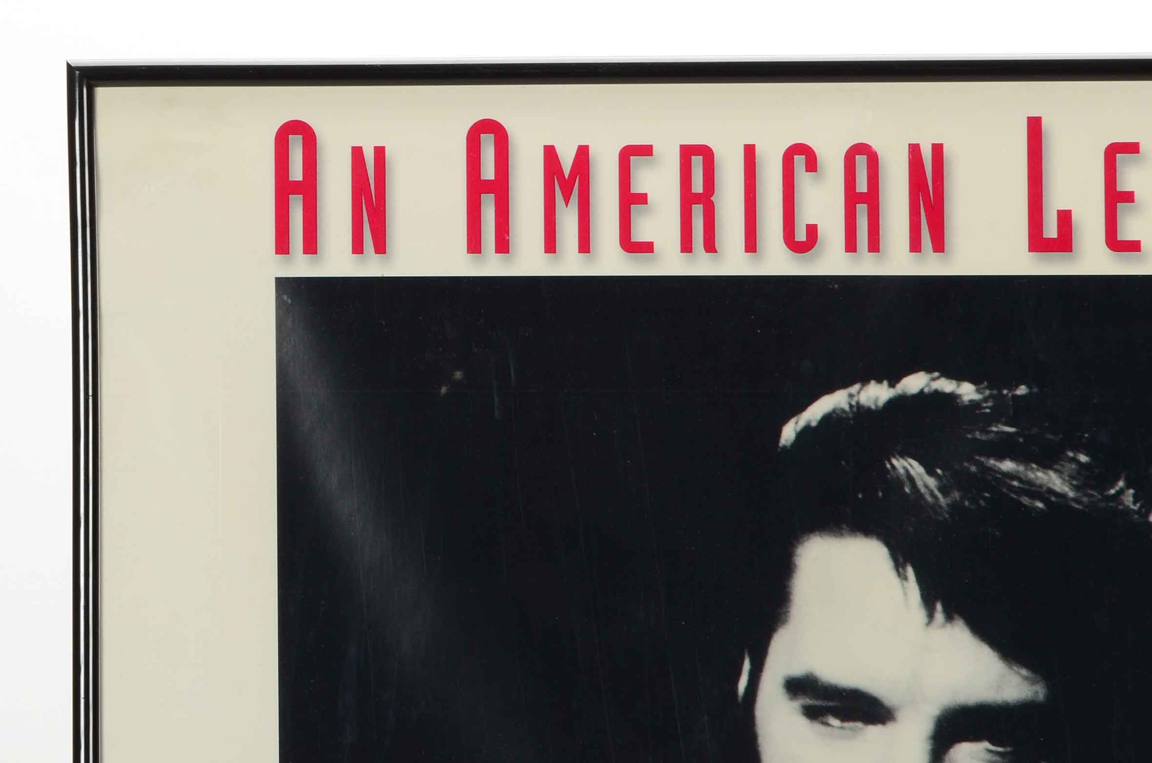 Pair Of Elvis Presley Commemorative Framed Music Posters