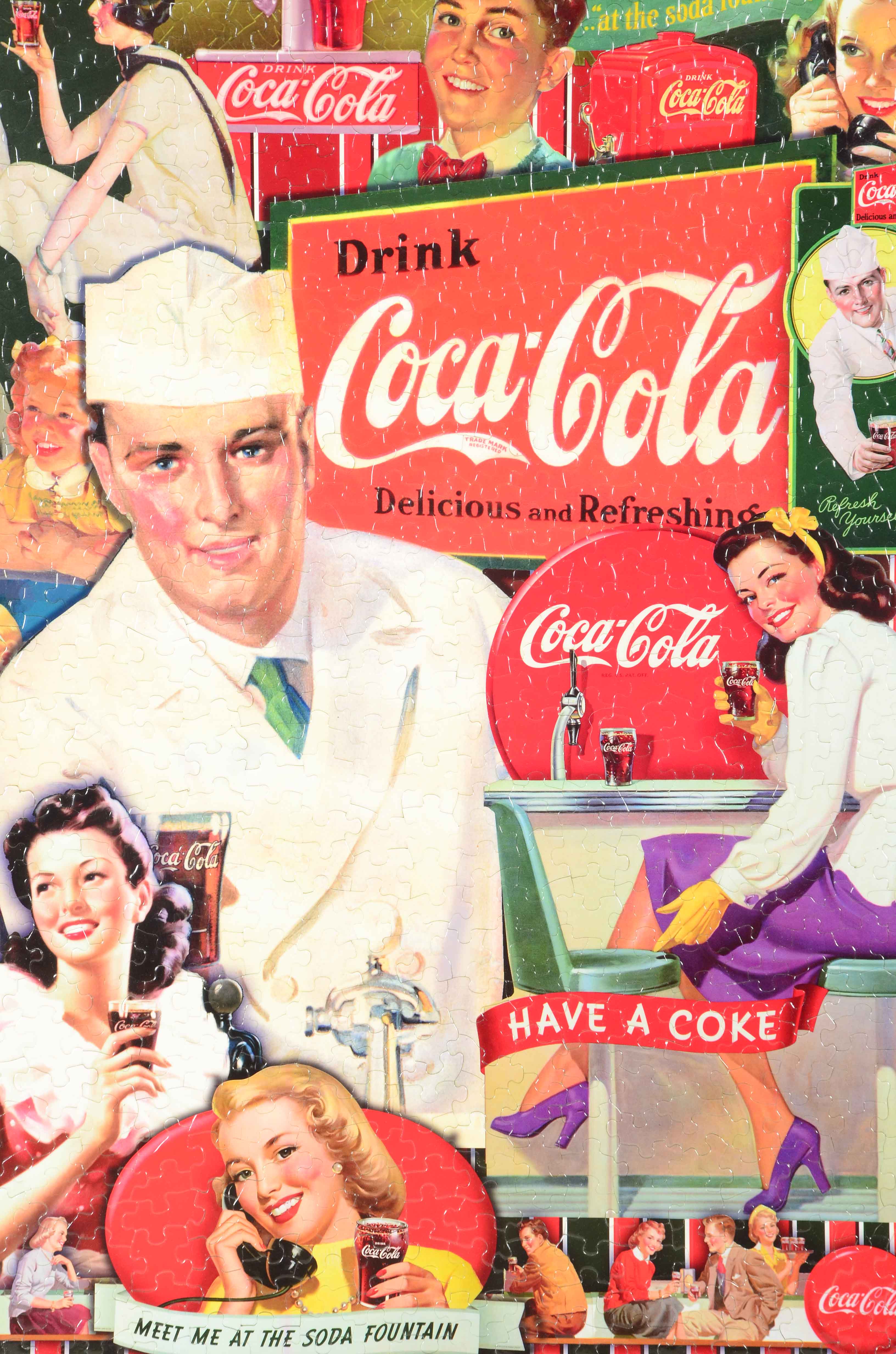Framed Coca-Cola Puzzle