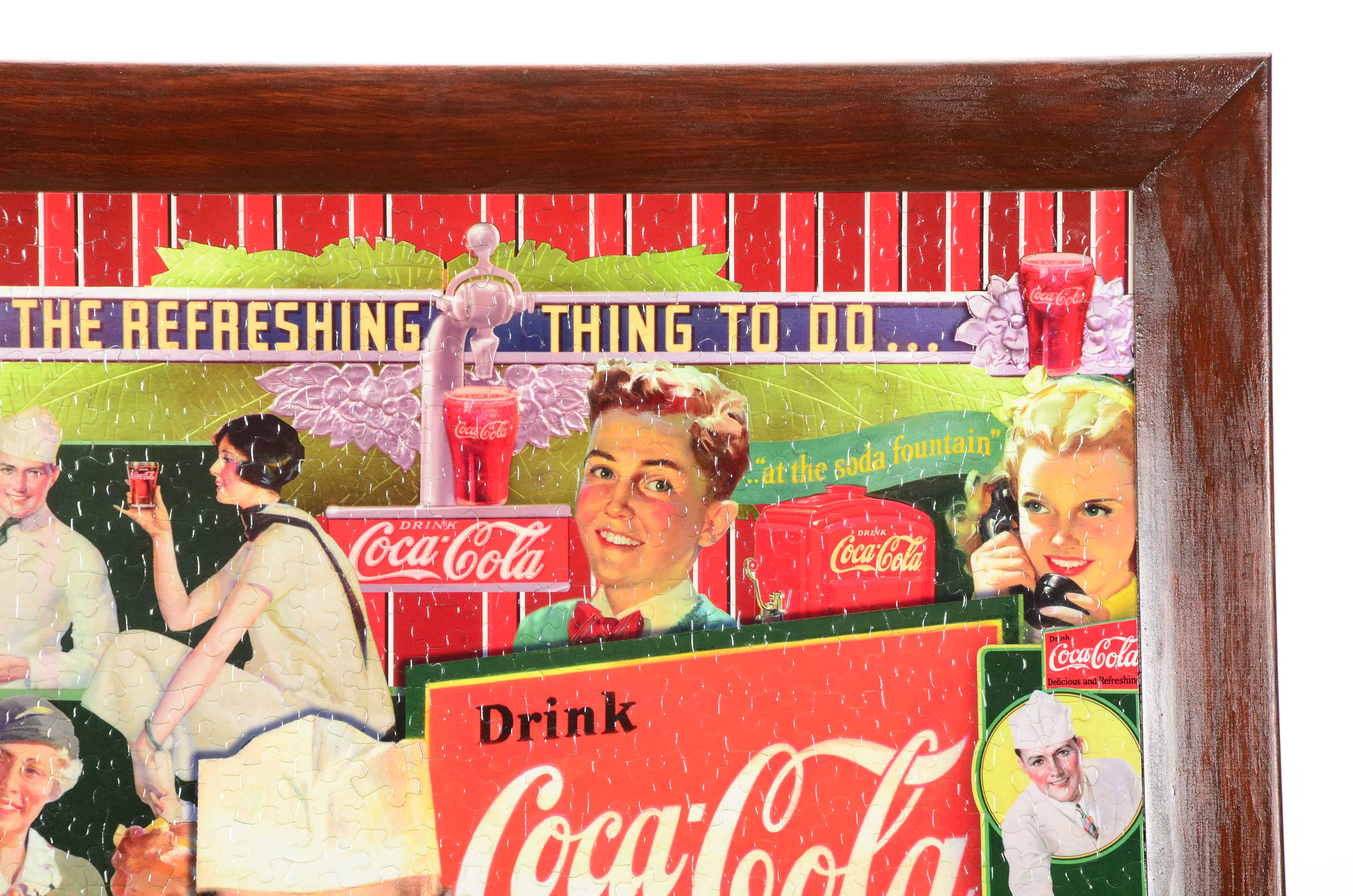 Framed Coca-Cola Puzzle