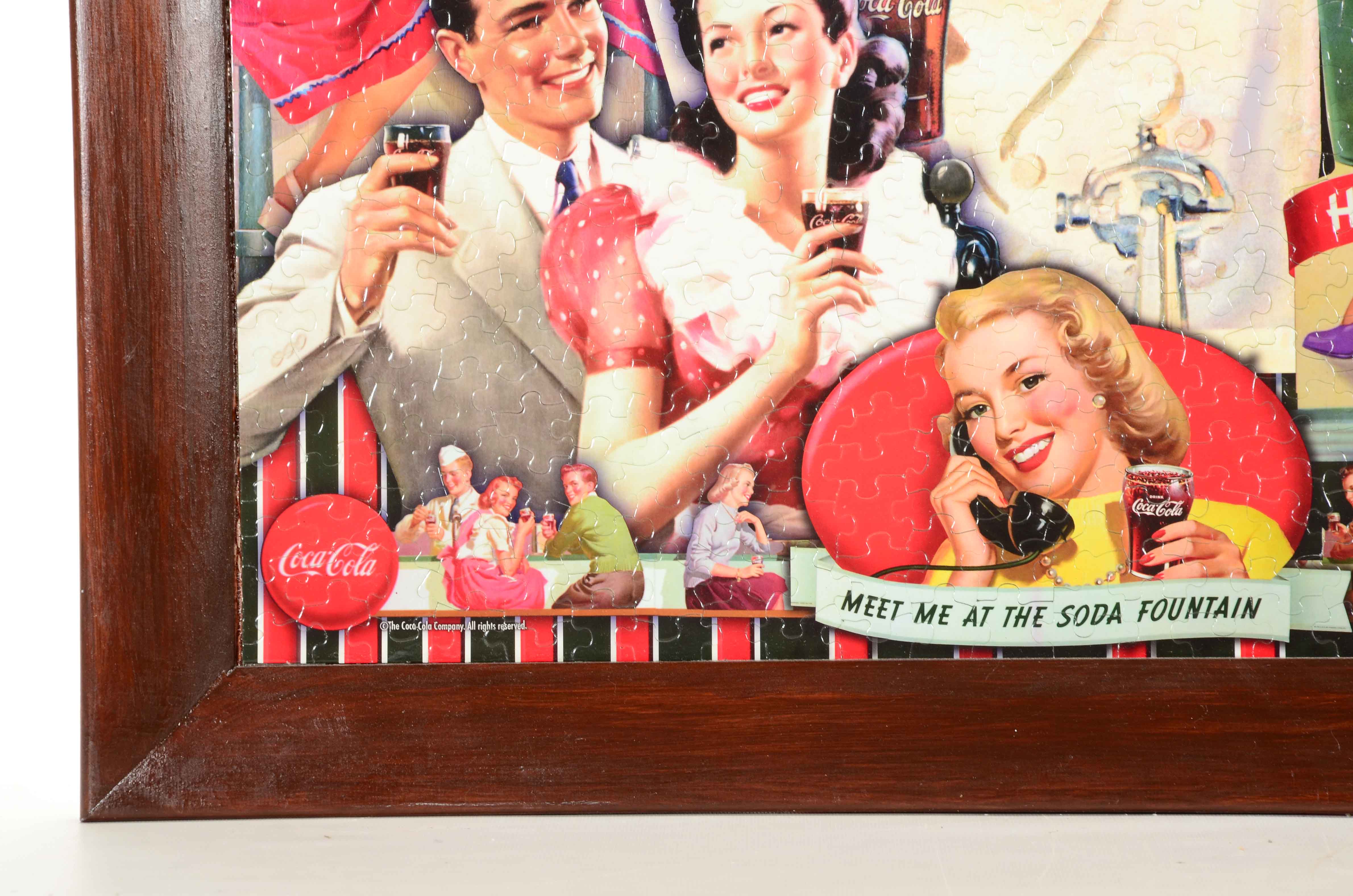 Framed Coca-Cola Puzzle