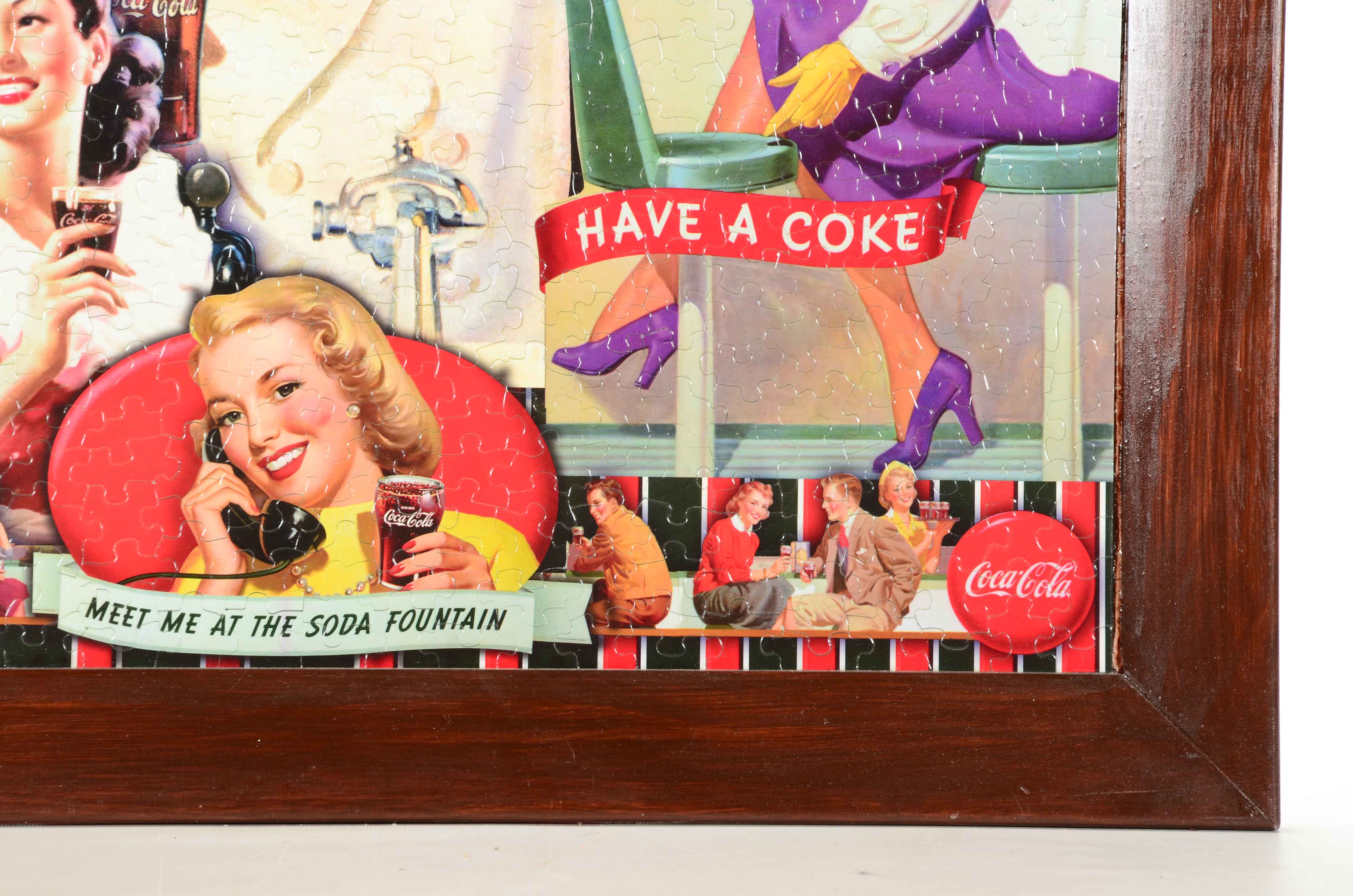 Framed Coca-Cola Puzzle