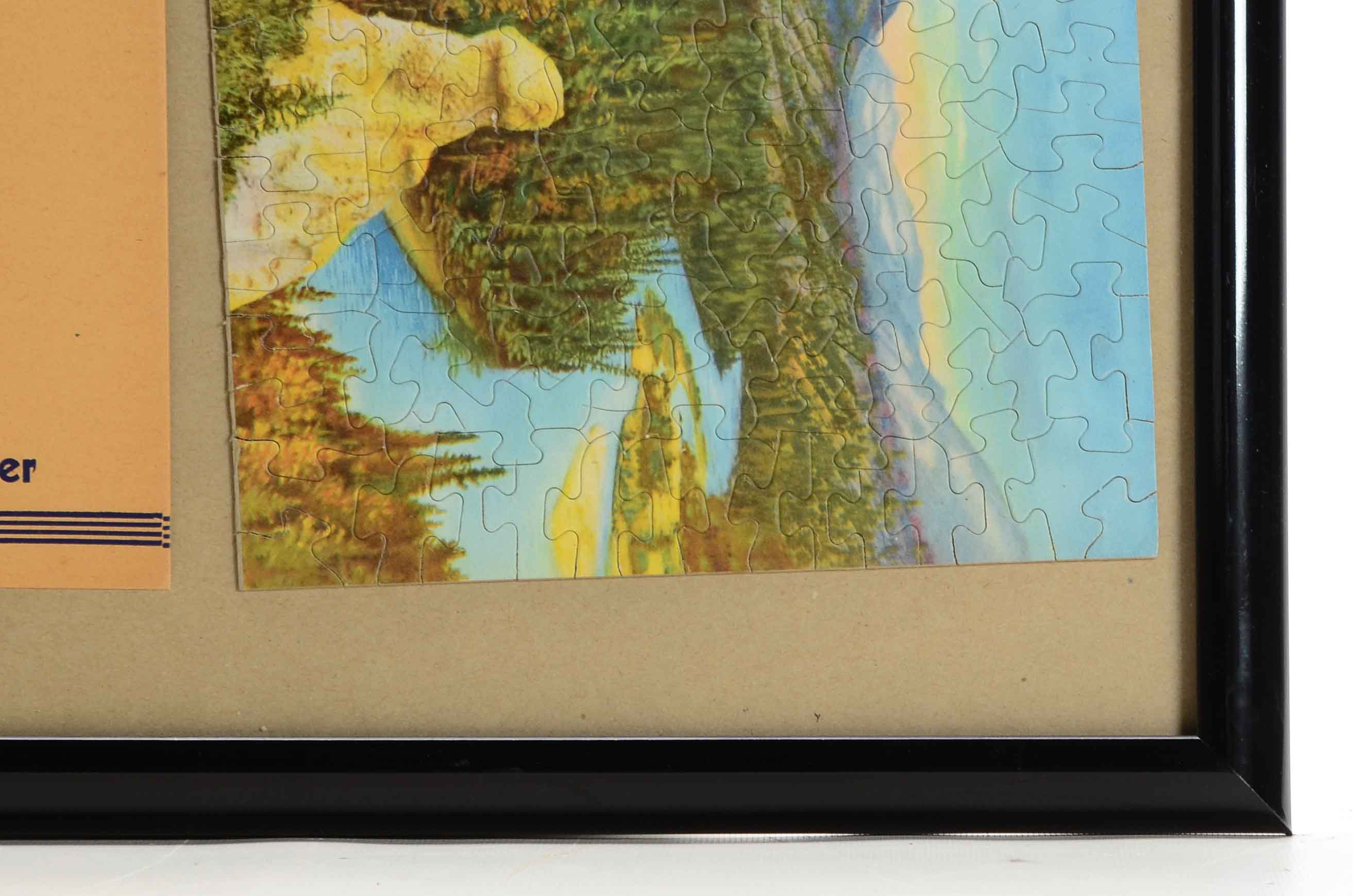 1940s-1950s Kraft Malted Milk Advertisement With Native American Puzzle