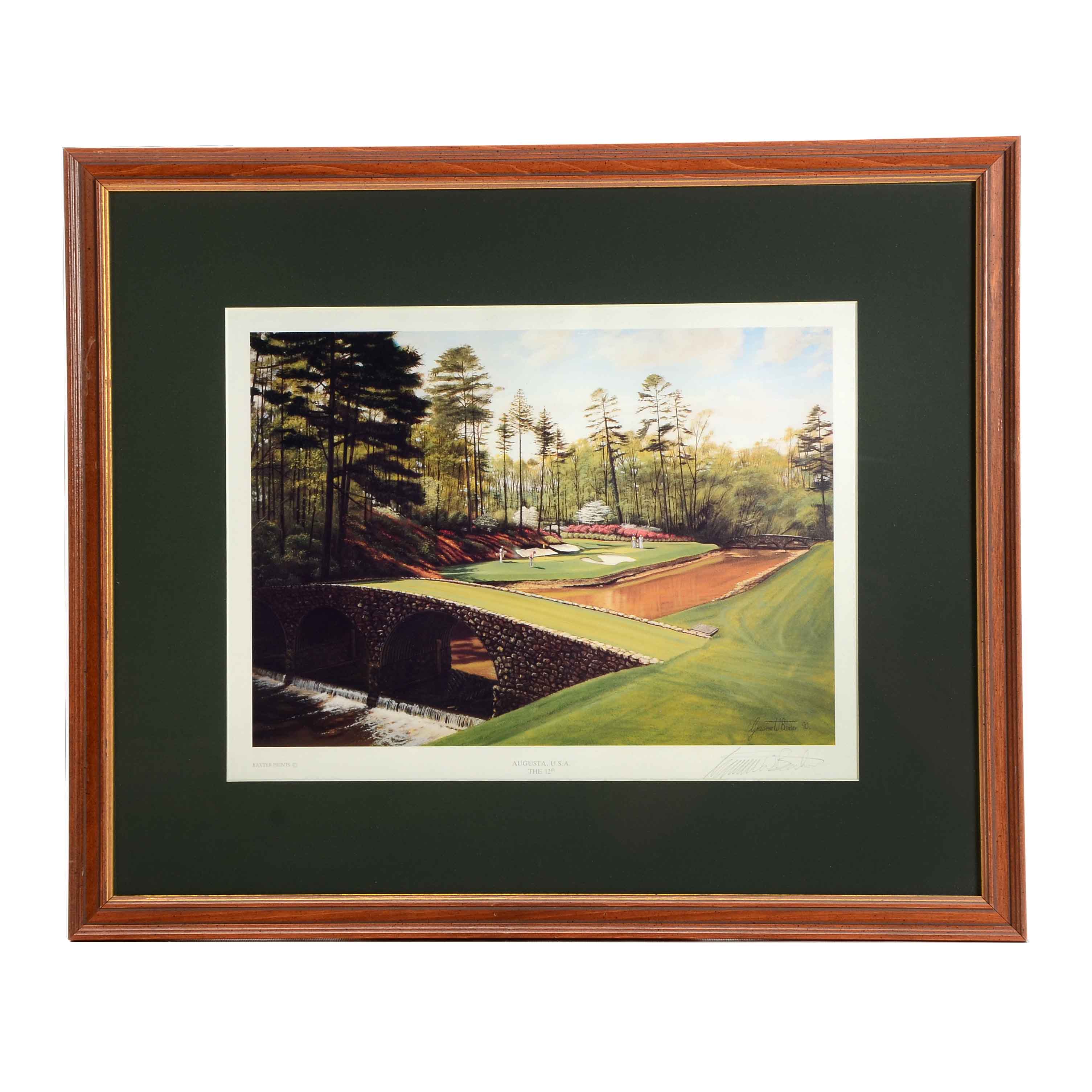 Augusta Baxter Signed Golf Print
