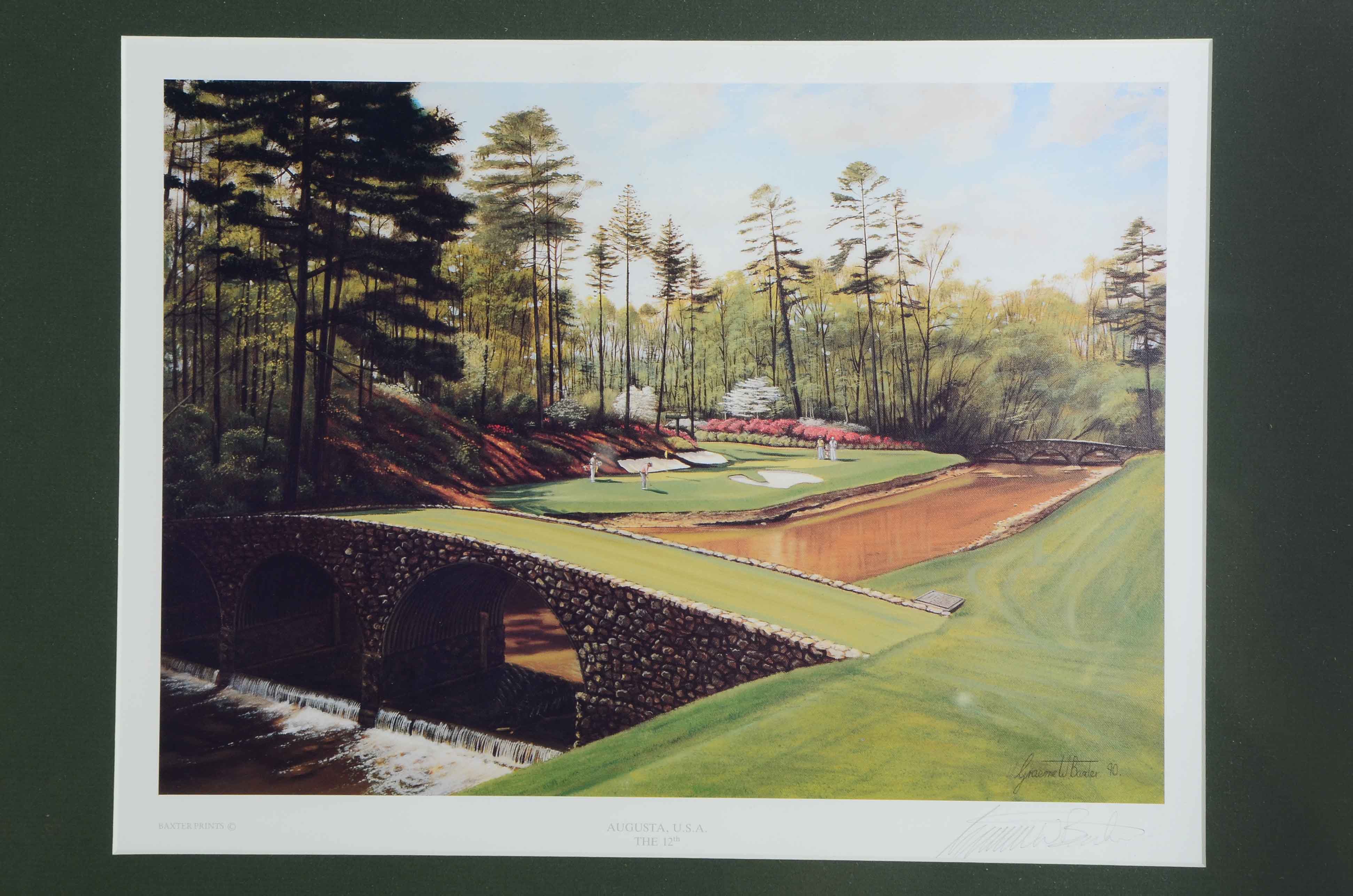 Augusta Baxter Signed Golf Print