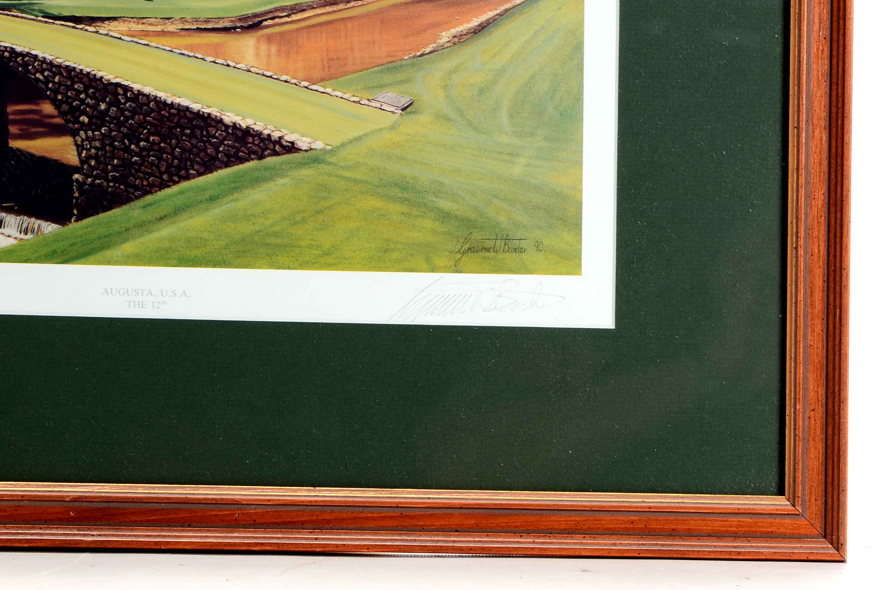 Augusta Baxter Signed Golf Print