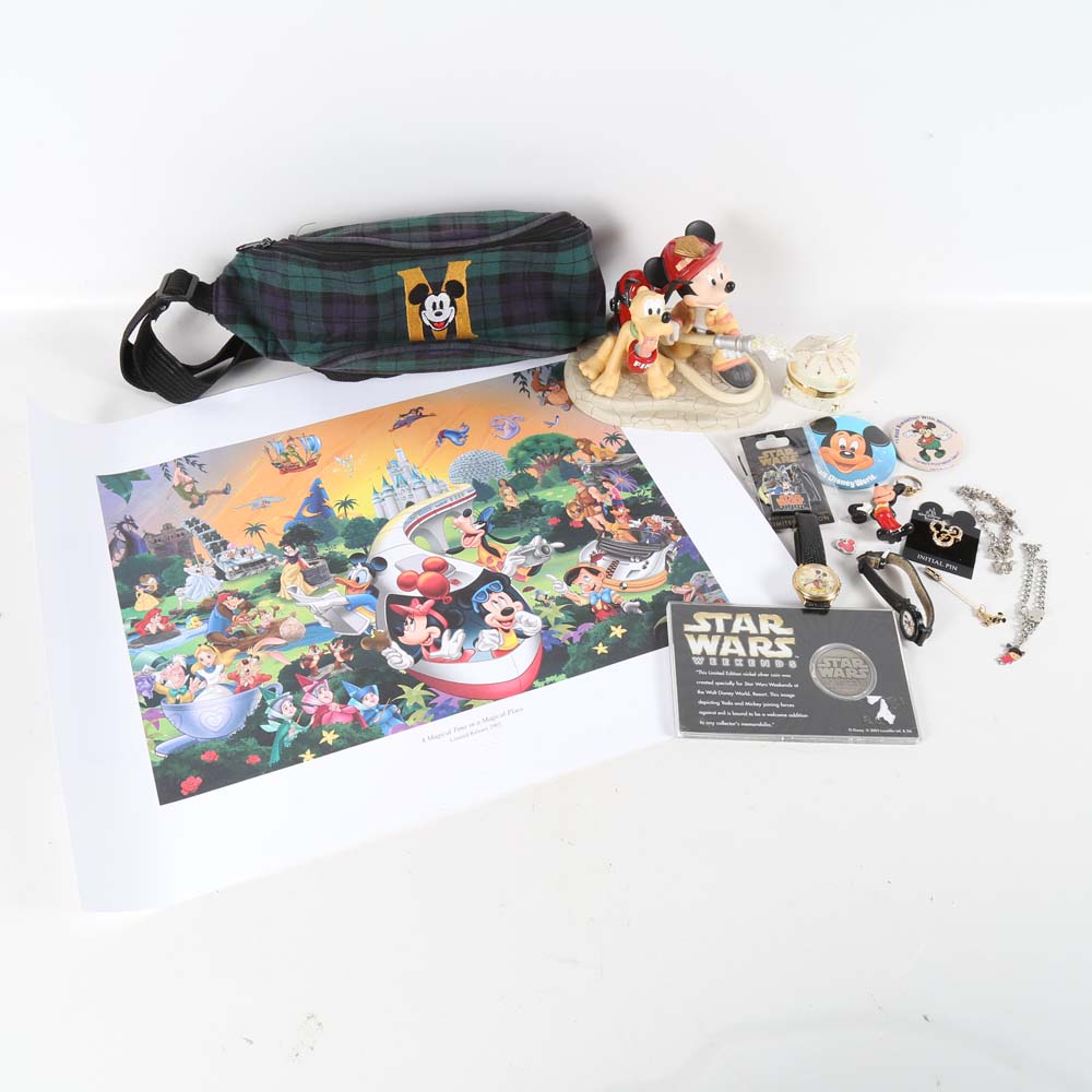 Grouping of Disney Collectibles
