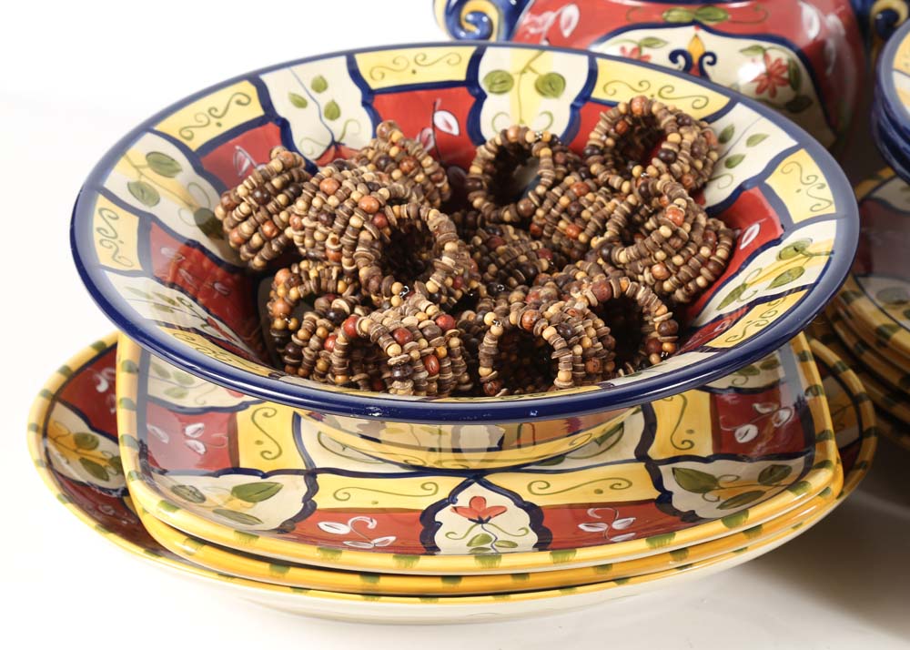 Pier1 "Vallarta" Earthenware Serving Pieces