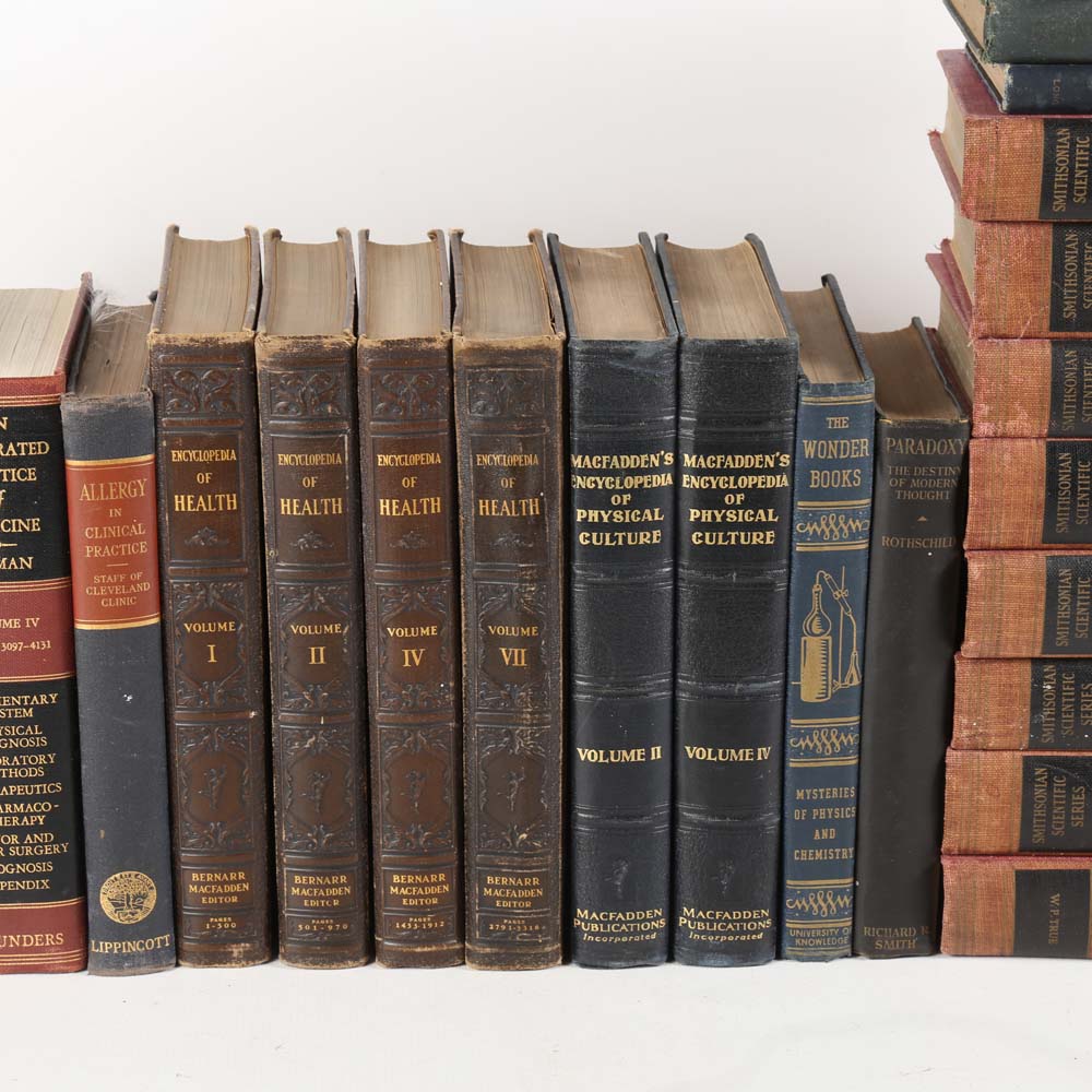 Vintage and Antique Science and Medical Books