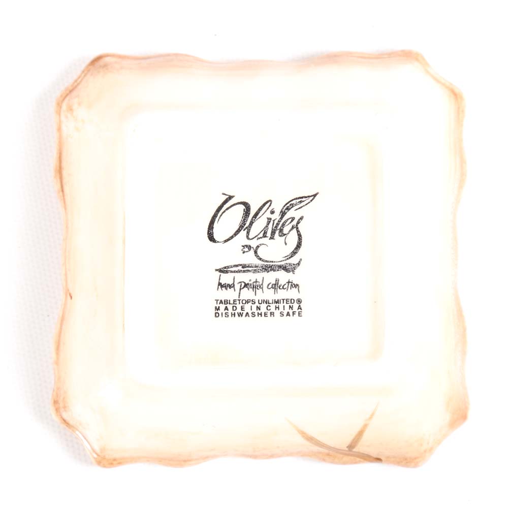 Oil and Vinegar Cruets and Plates