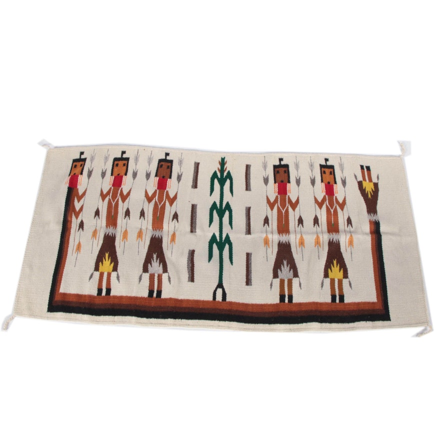 Handwoven Wool Yei Rug