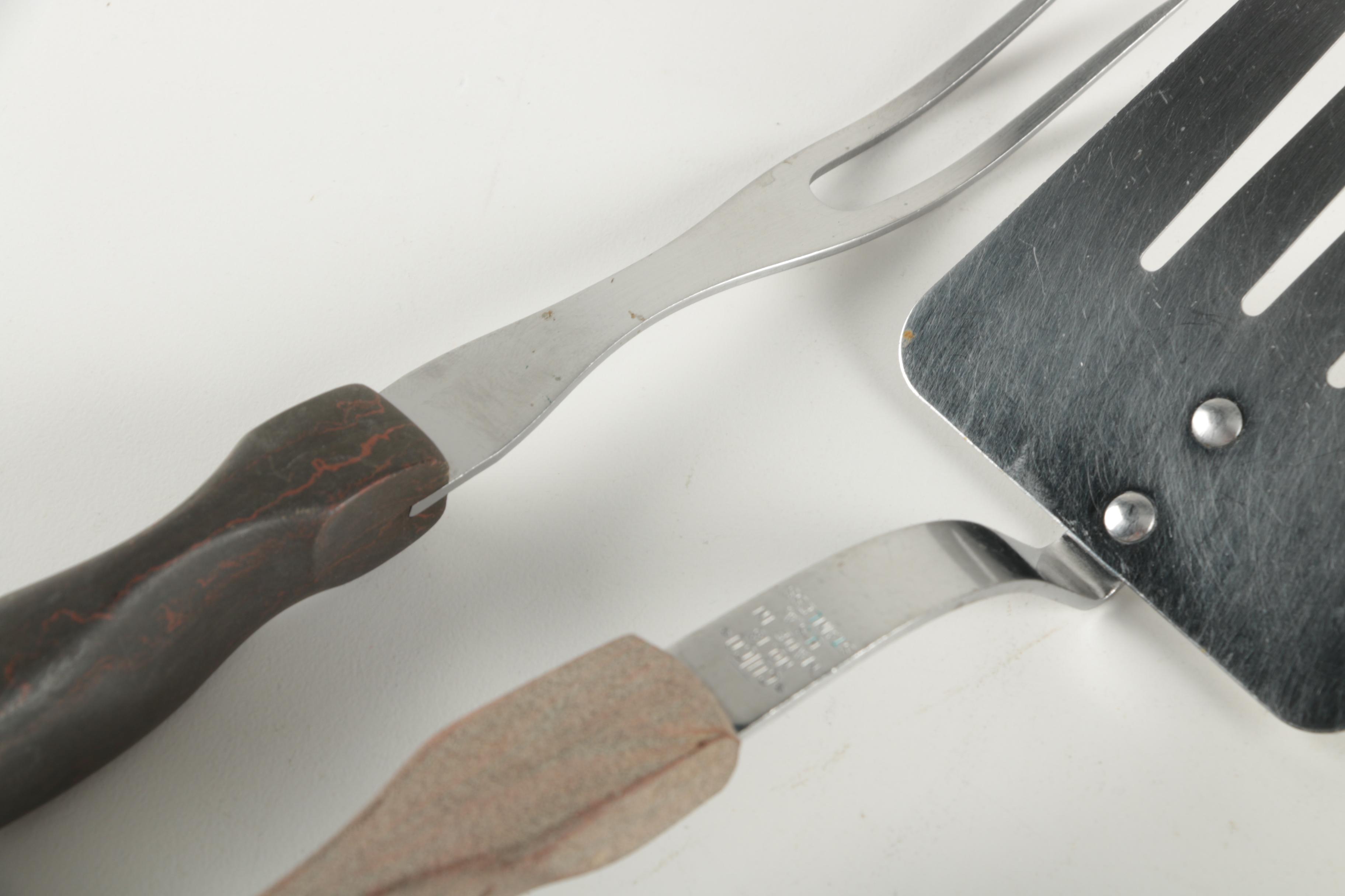 Vintage Cutco Cooking Utensils with Wooden Handles