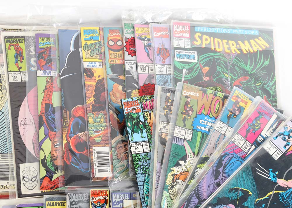 Marvel Comic Books Featuring Spider-Man and Wolverine