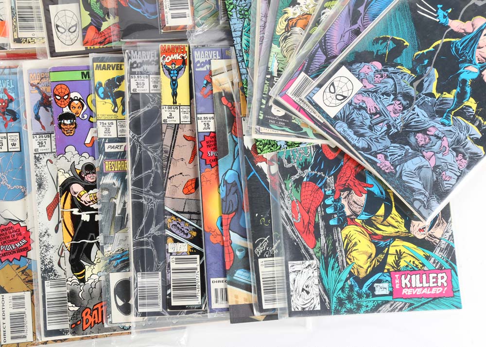 Marvel Comic Books Featuring Spider-Man and Wolverine