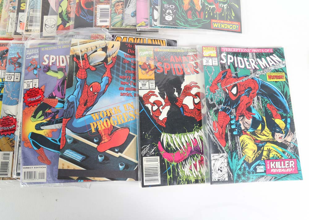 Marvel Comic Books Featuring Spider-Man and Wolverine
