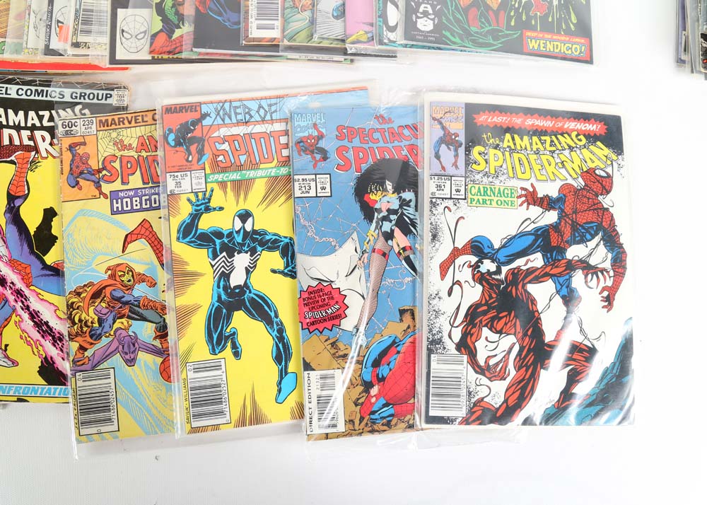 Marvel Comic Books Featuring Spider-Man and Wolverine
