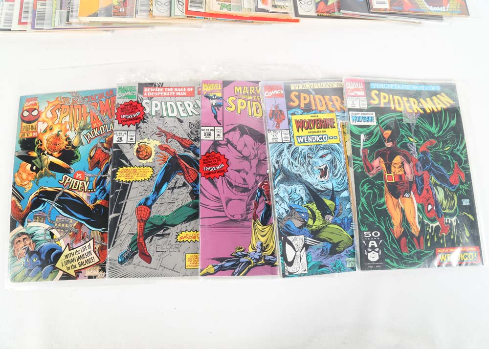 Marvel Comic Books Featuring Spider-Man and Wolverine